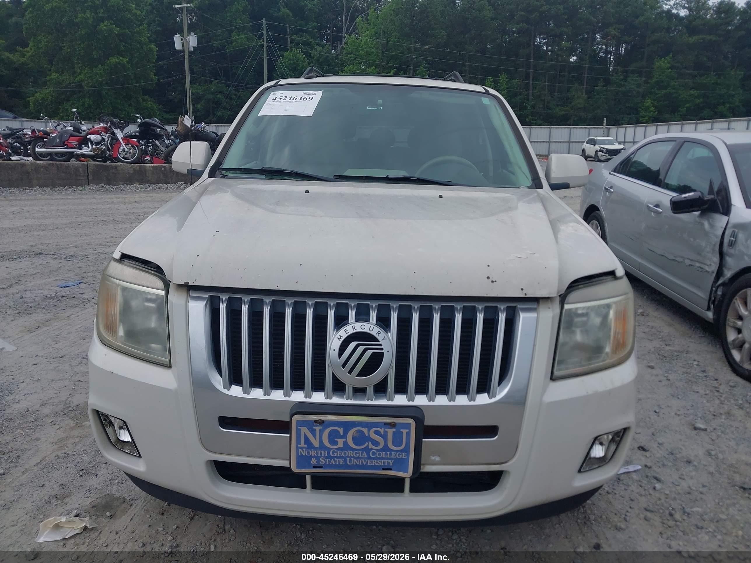 2009 Mercury Mariner Premier V6 White vin: 4M2CU87G89KJ20434