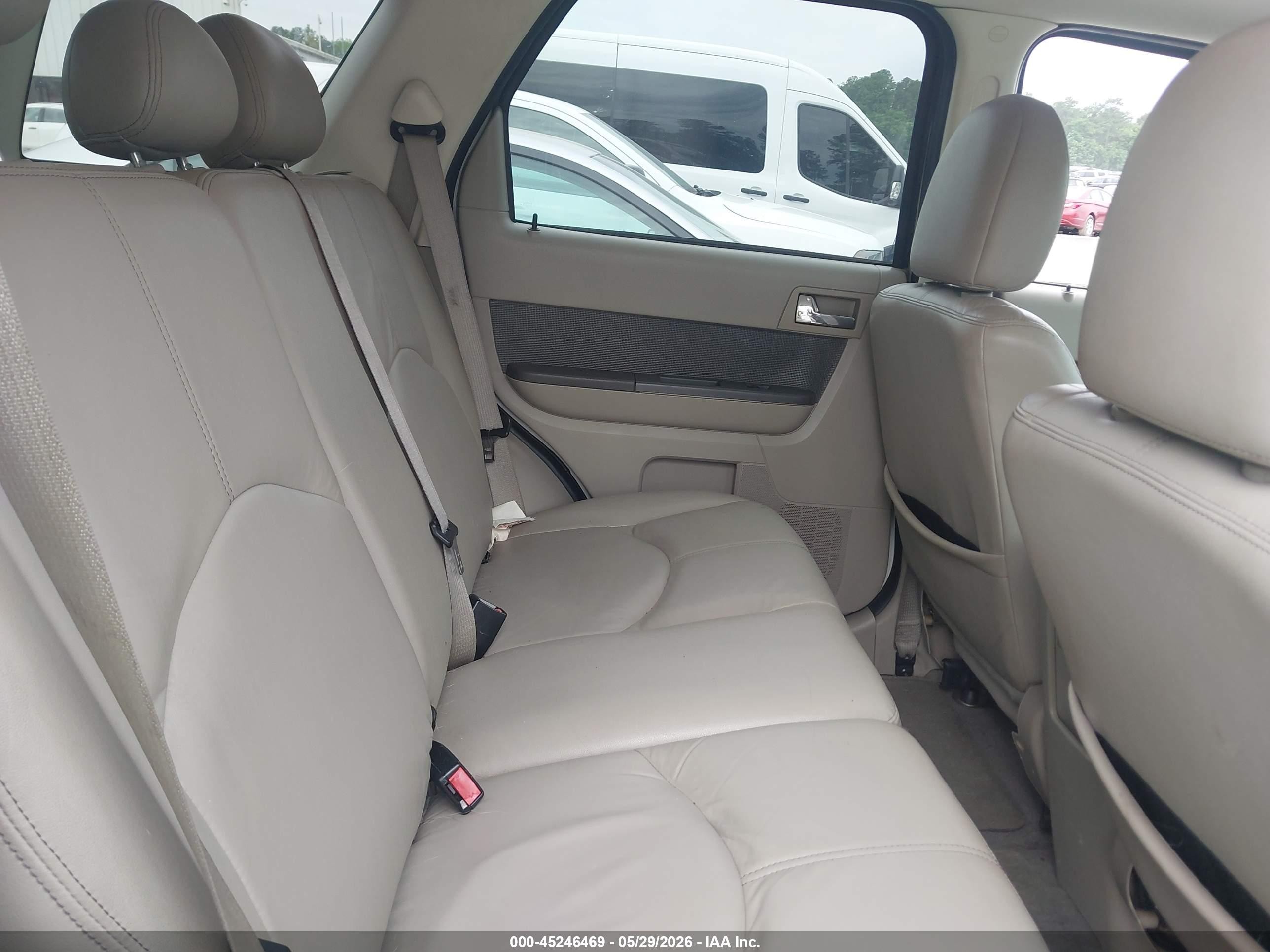 2009 Mercury Mariner Premier V6 White vin: 4M2CU87G89KJ20434