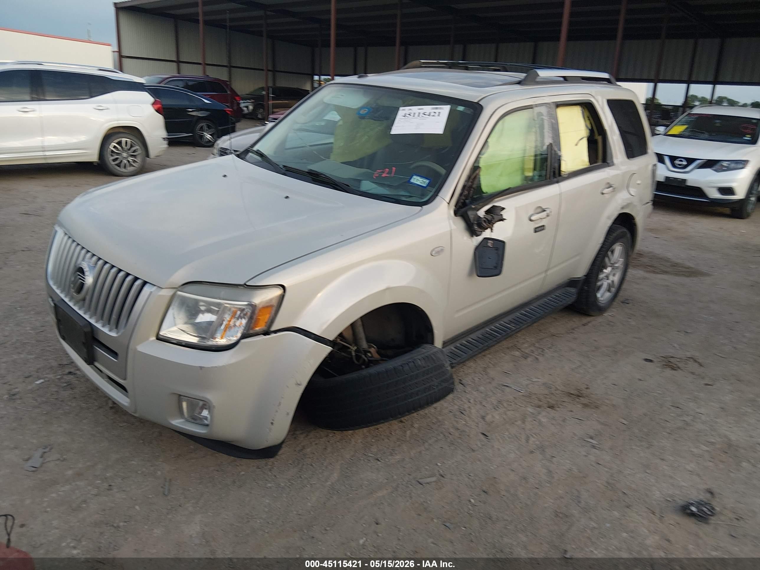 2009 Mercury Mariner Premier V6 Beige vin: 4M2CU87G99KJ22001
