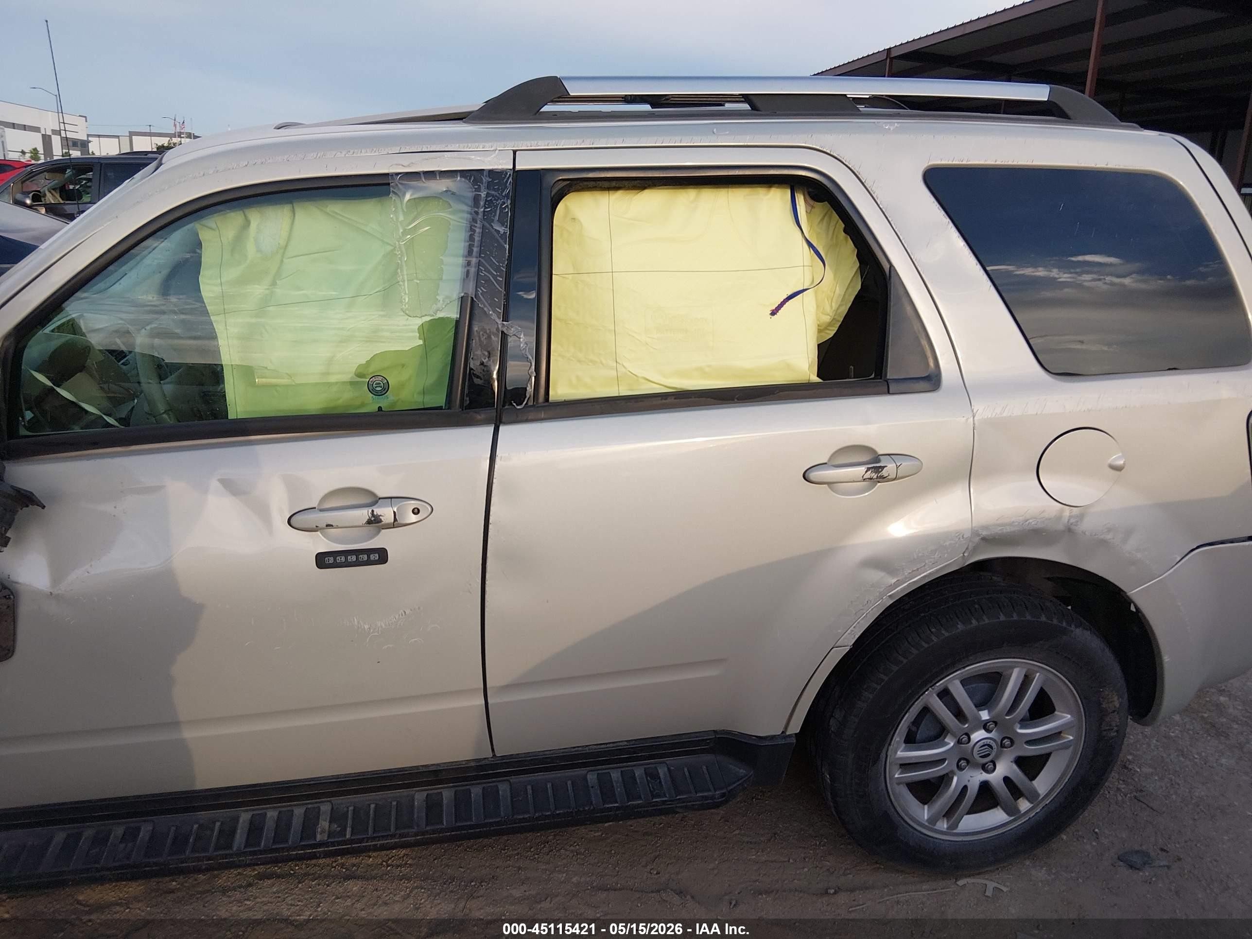 2009 Mercury Mariner Premier V6 Beige vin: 4M2CU87G99KJ22001