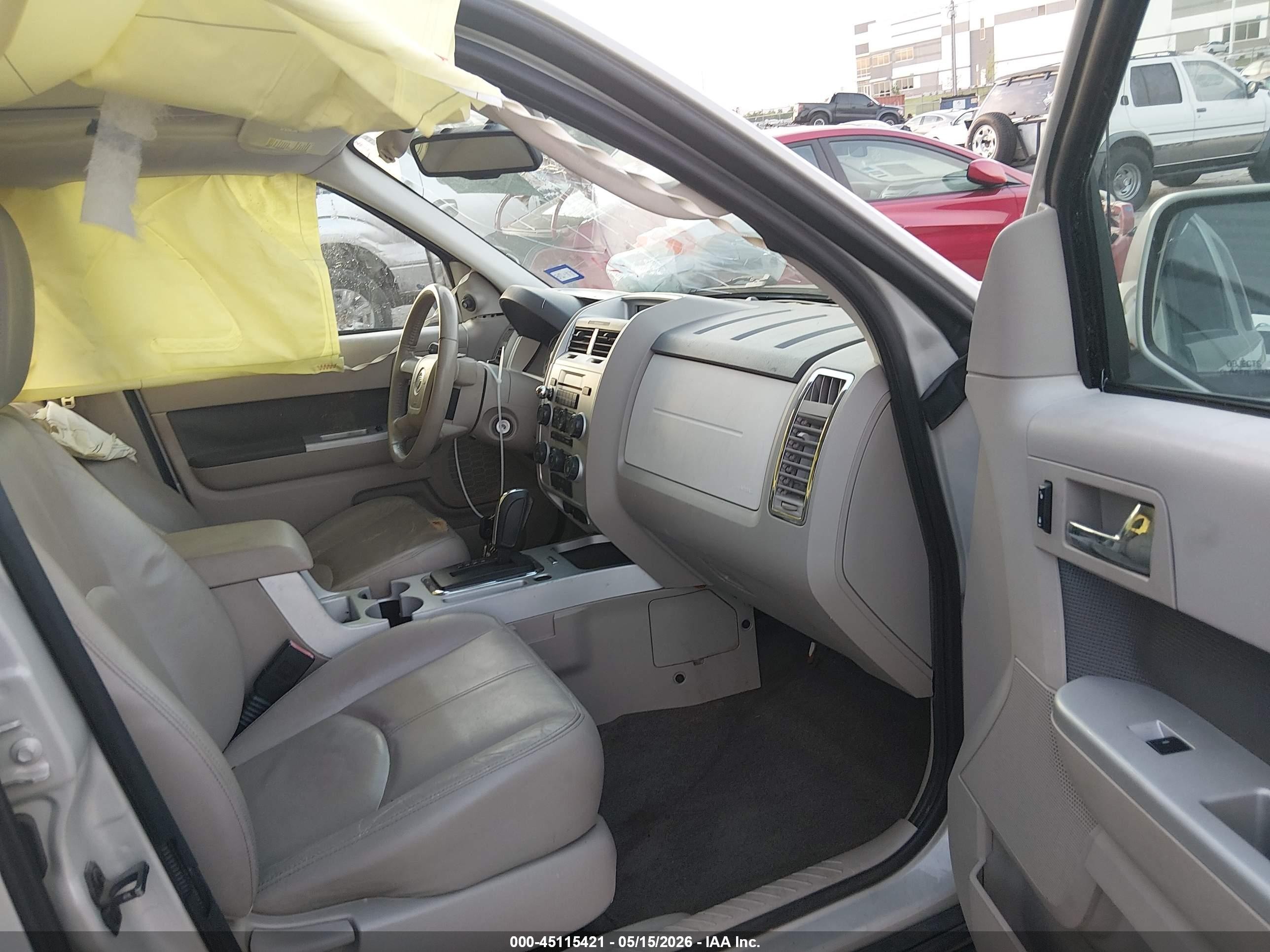 2009 Mercury Mariner Premier V6 Beige vin: 4M2CU87G99KJ22001