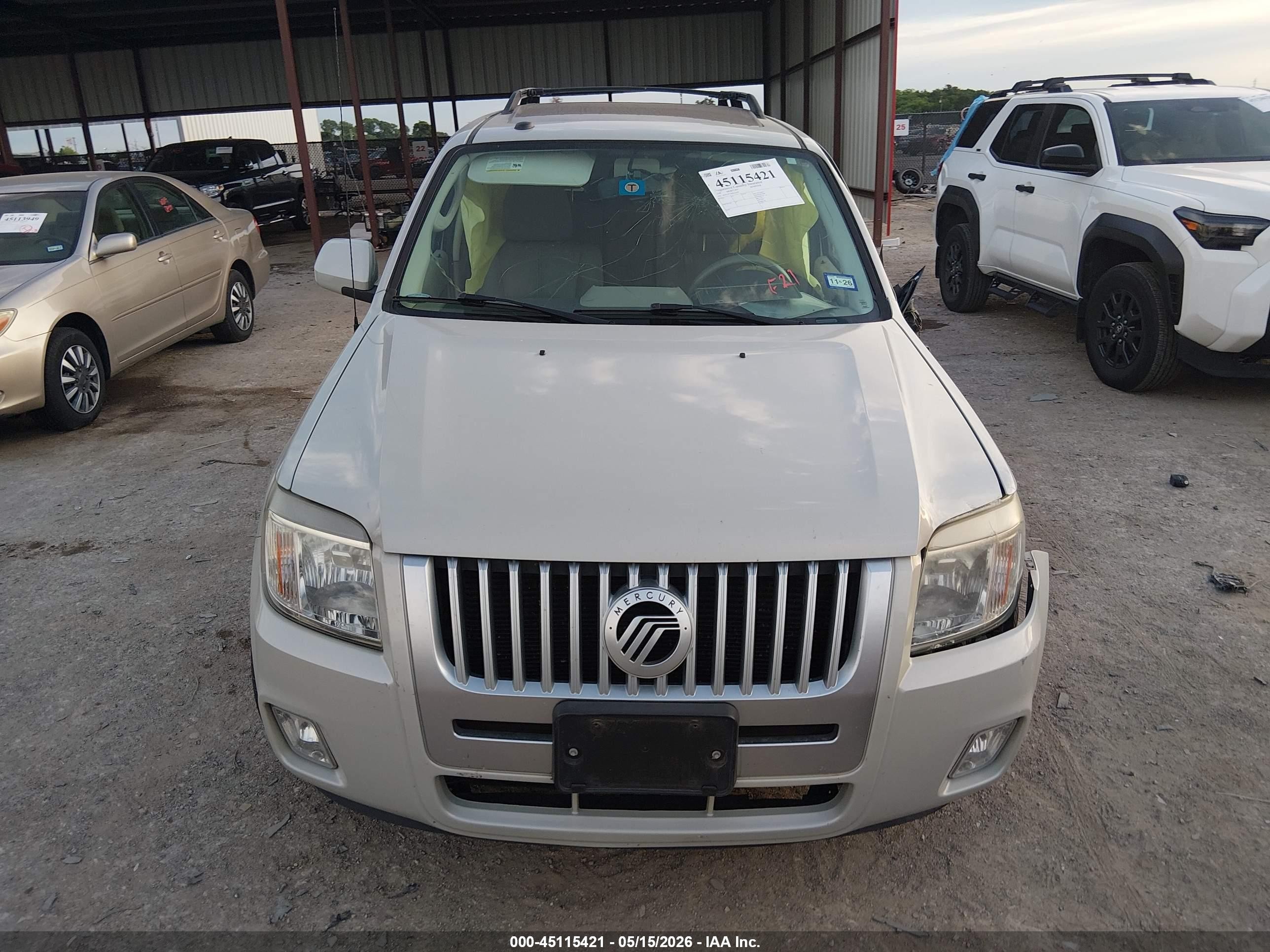 2009 Mercury Mariner Premier V6 Beige vin: 4M2CU87G99KJ22001