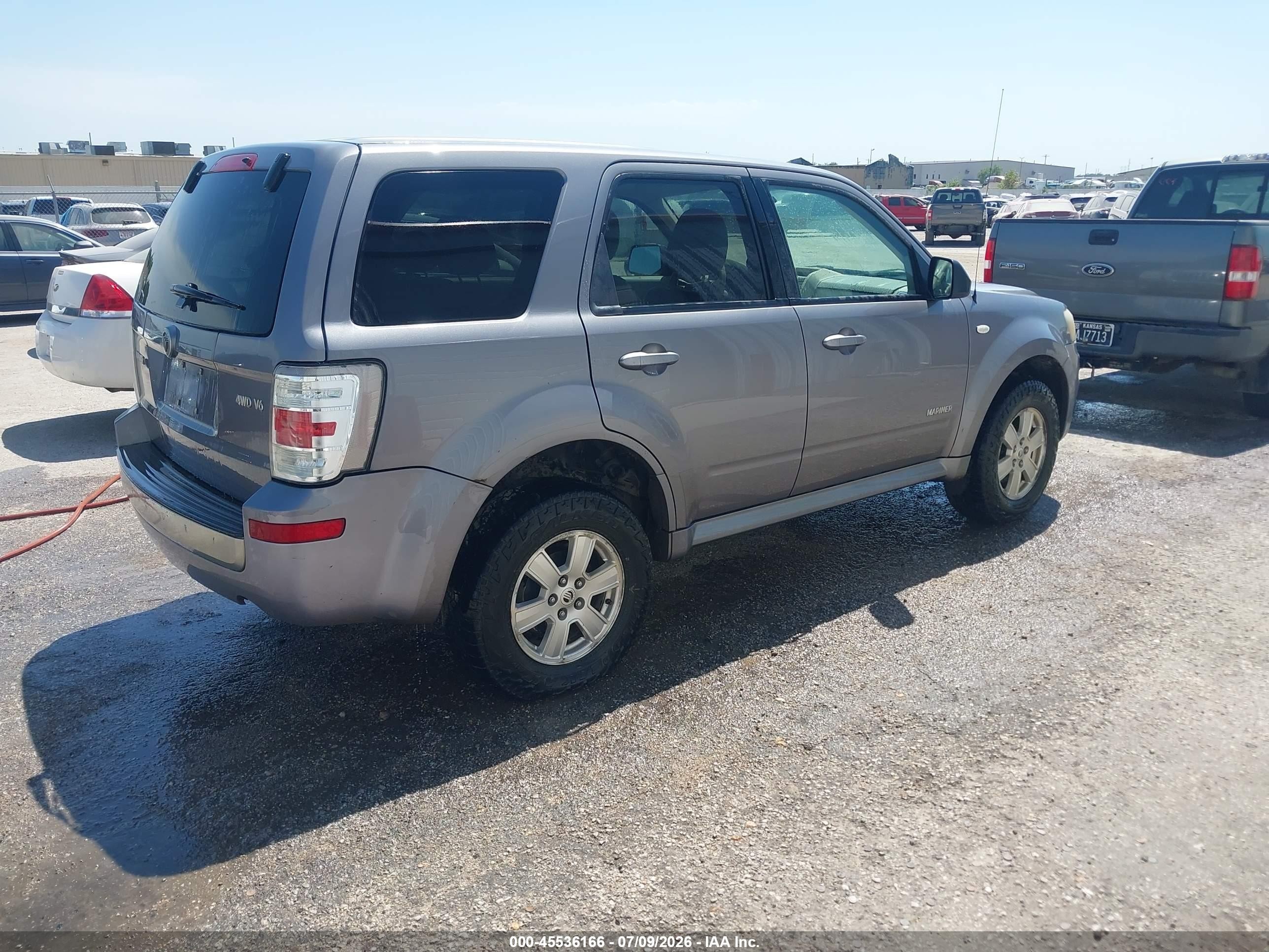 2008 Mercury Mariner V6 Gray vin: 4M2CU91108KJ11316