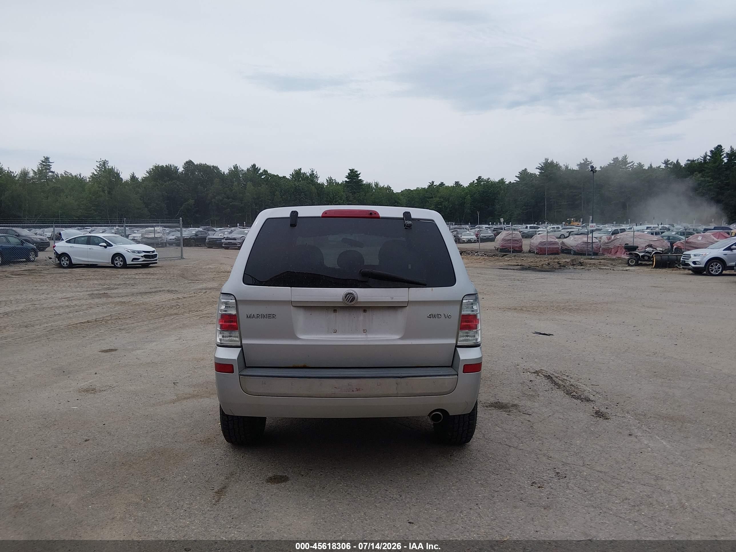 2008 Mercury Mariner V6 Silver vin: 4M2CU91158KJ36941