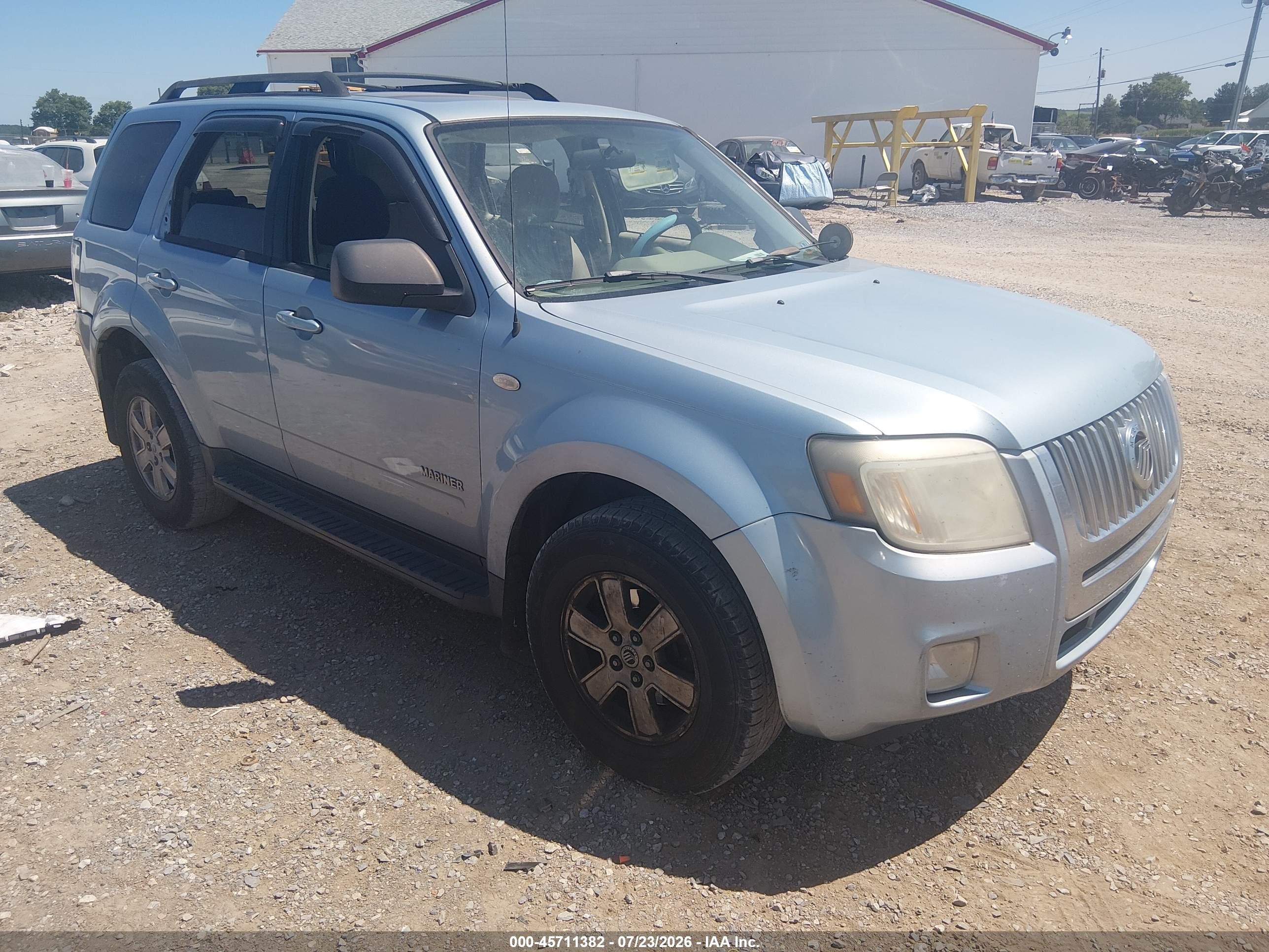 2008 Mercury Mariner V6 Blue vin: 4M2CU91178KJ46130