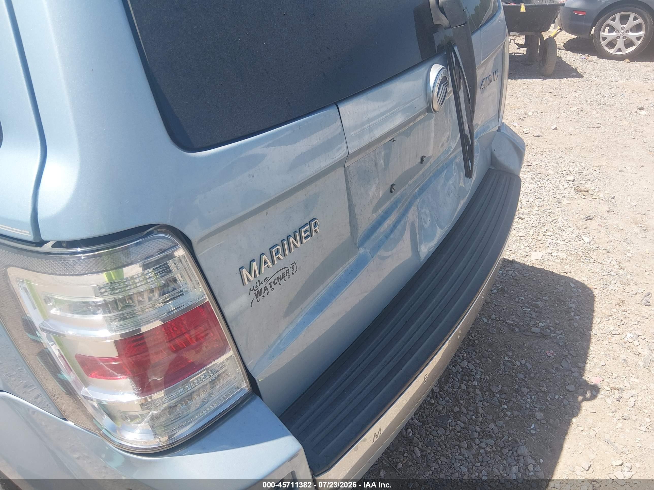 2008 Mercury Mariner V6 Blue vin: 4M2CU91178KJ46130