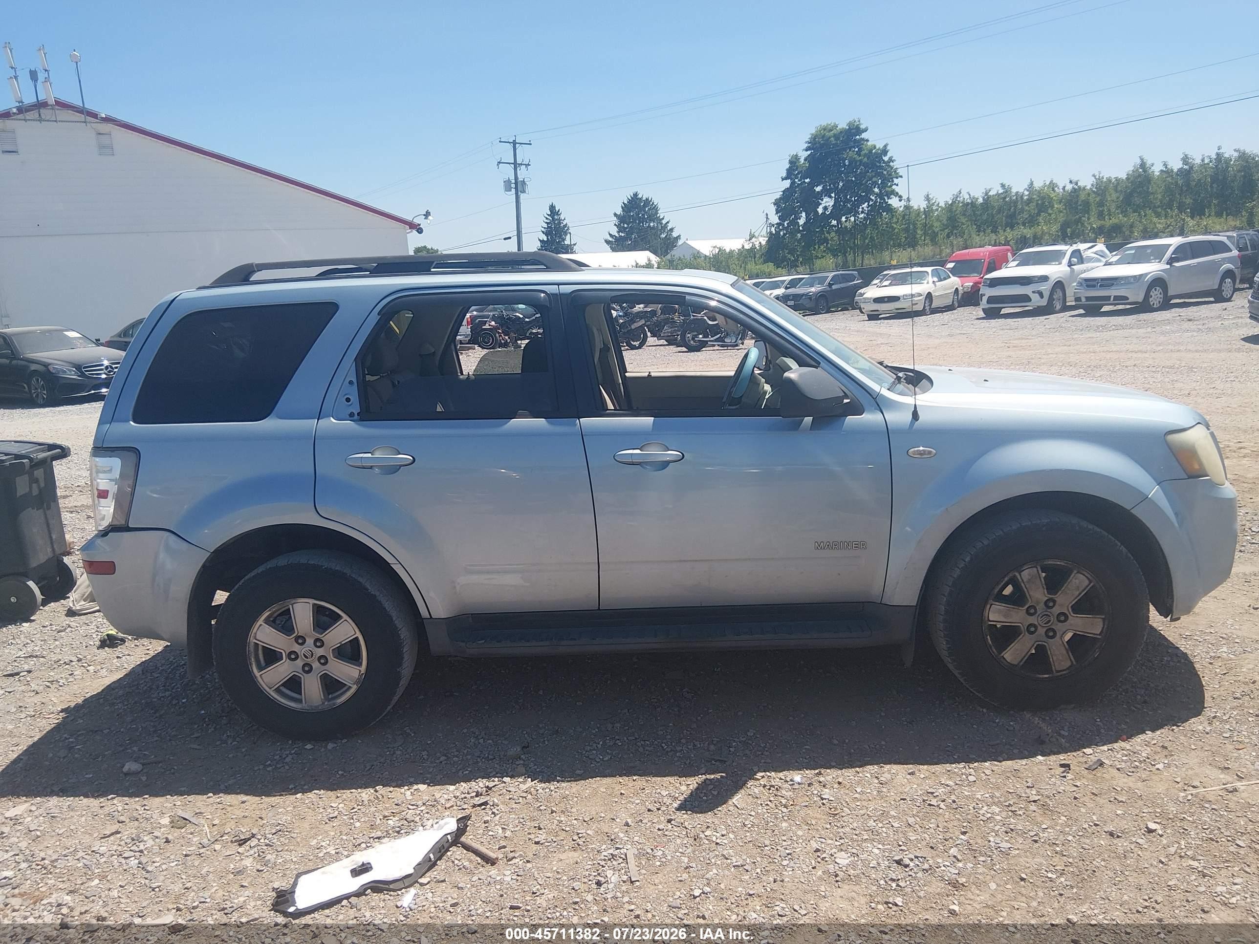 2008 Mercury Mariner V6 Blue vin: 4M2CU91178KJ46130