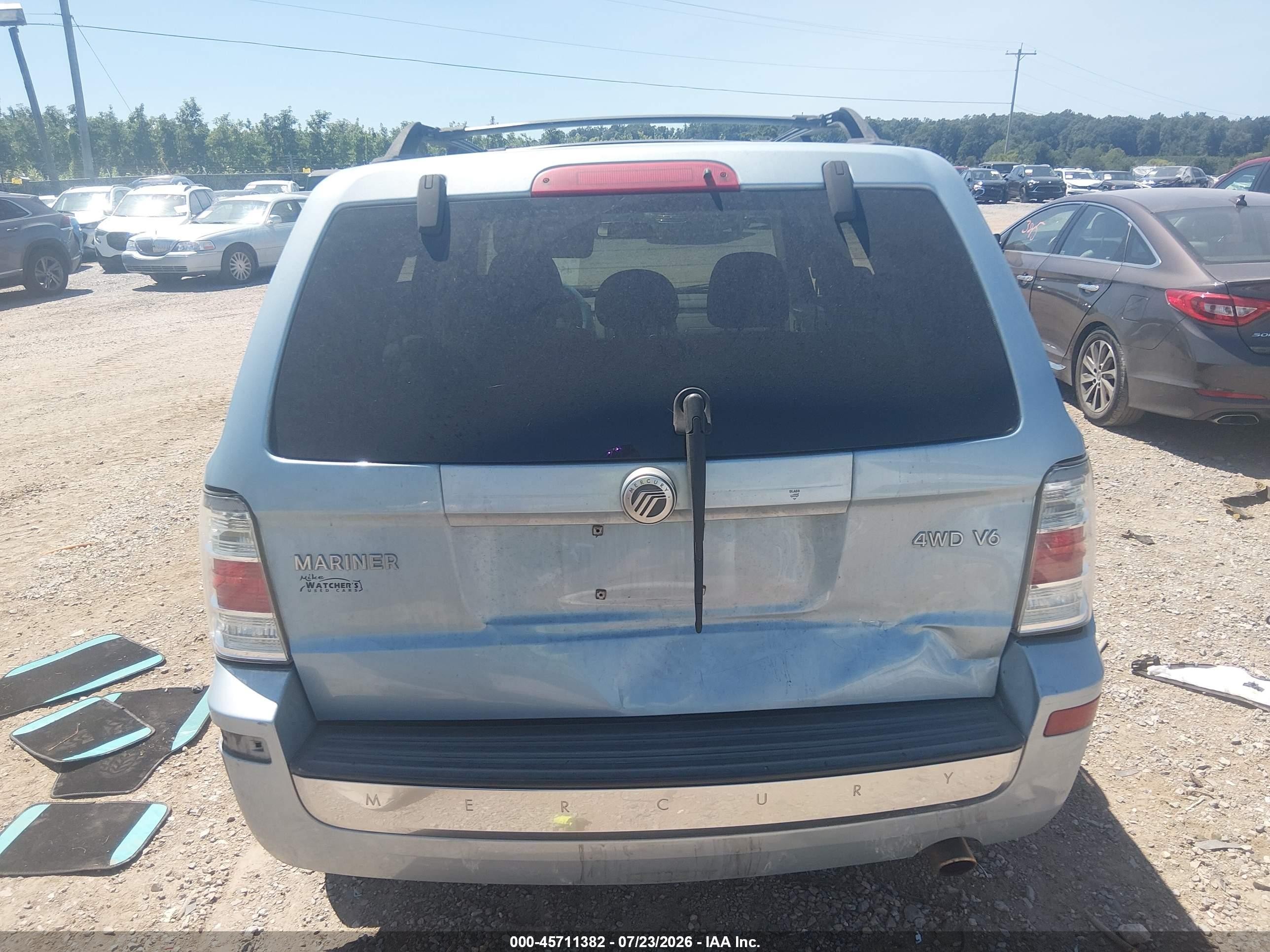 2008 Mercury Mariner V6 Blue vin: 4M2CU91178KJ46130