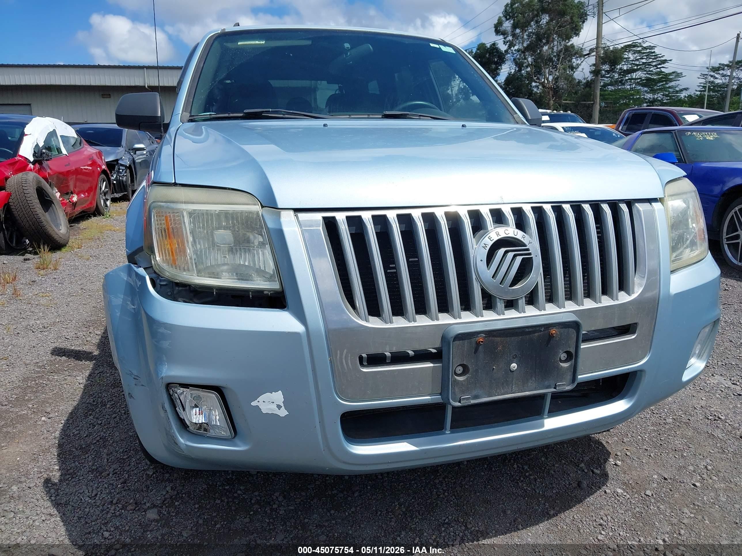 2008 Mercury Mariner V6 Light Blue vin: 4M2CU91198KJ09323