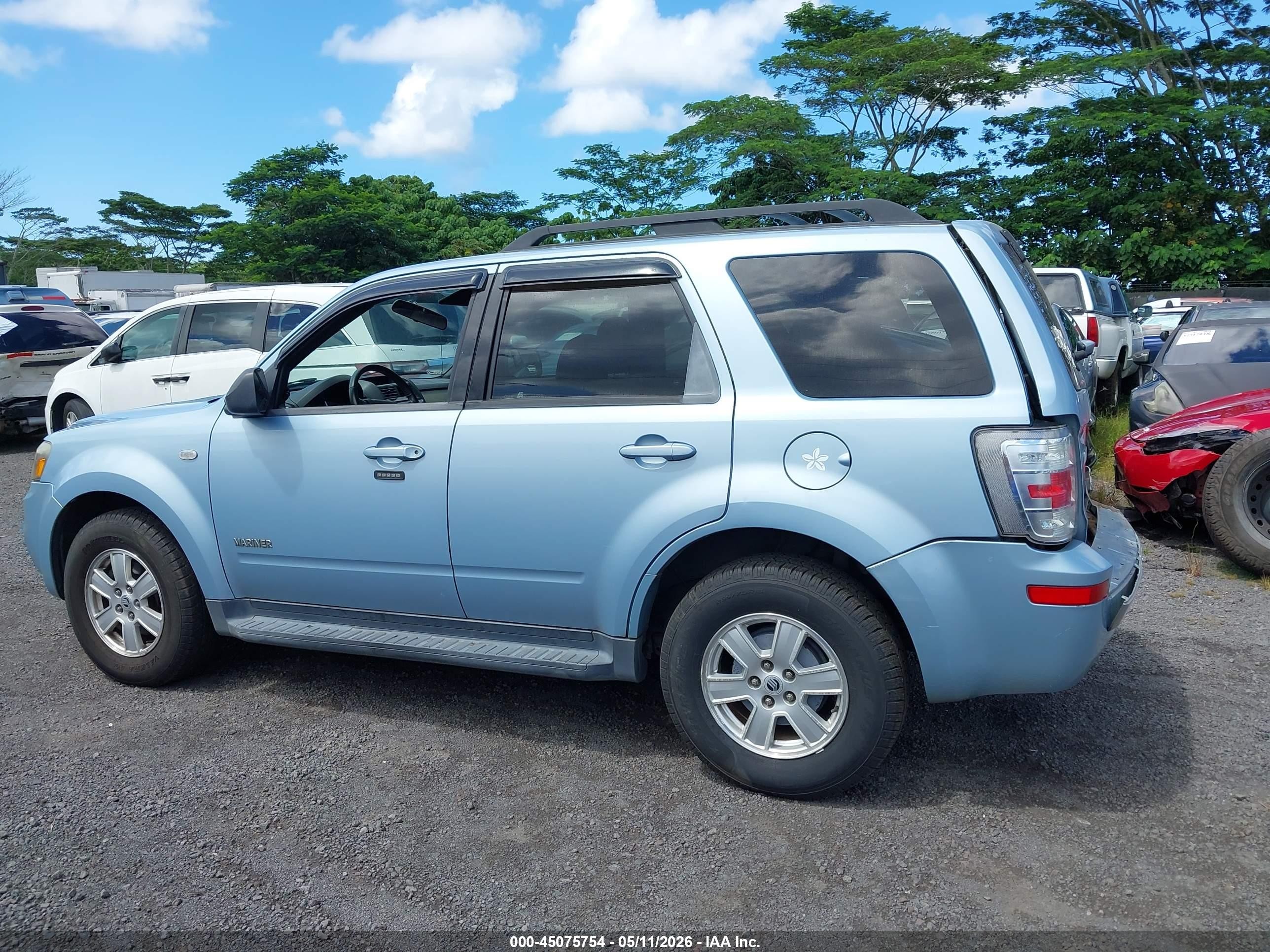 2008 Mercury Mariner V6 Light Blue vin: 4M2CU91198KJ09323