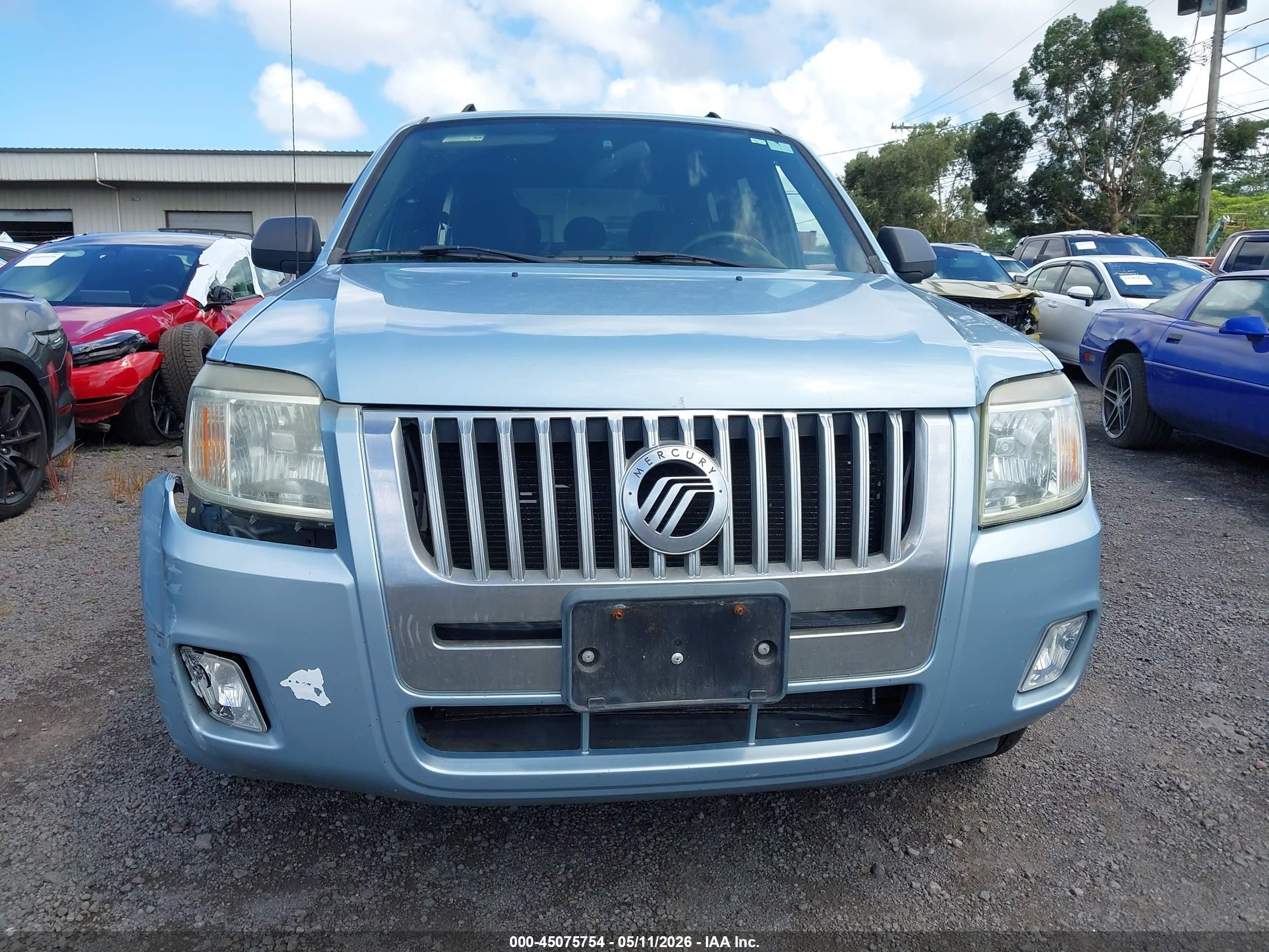 2008 Mercury Mariner V6 Light Blue vin: 4M2CU91198KJ09323