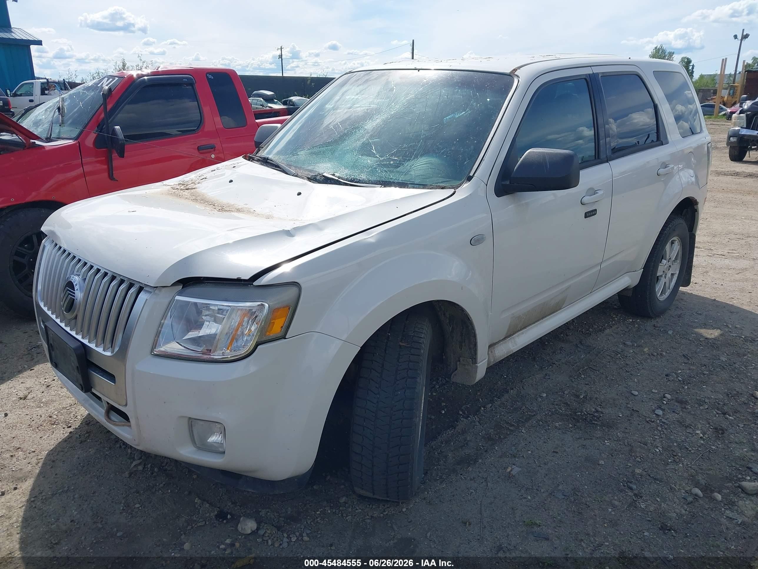 2009 Mercury Mariner V6 White vin: 4M2CU91G79KJ02229