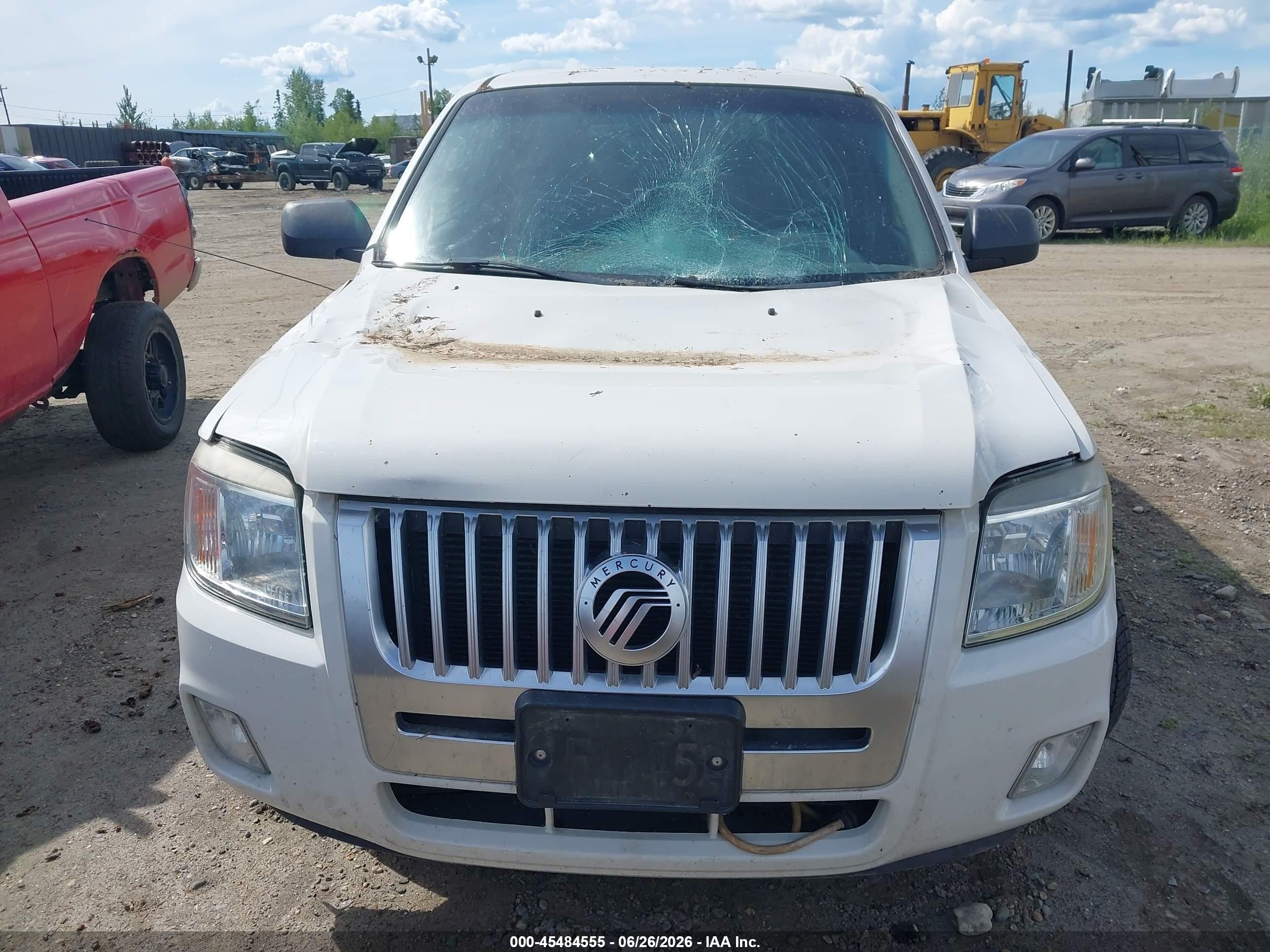 2009 Mercury Mariner V6 White vin: 4M2CU91G79KJ02229