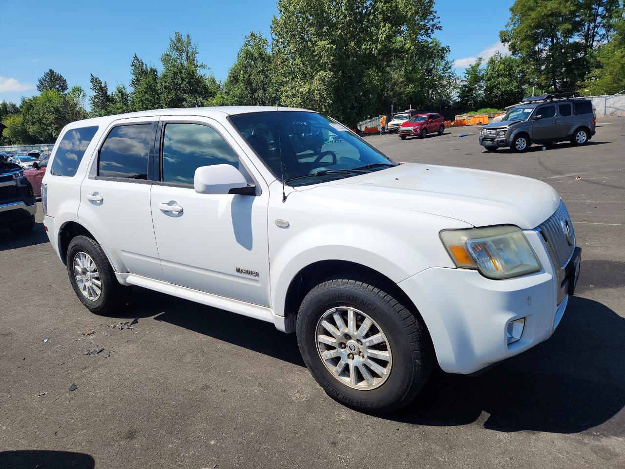 2008 Mercury Mariner Premier White vin: 4M2CU97108KJ11985