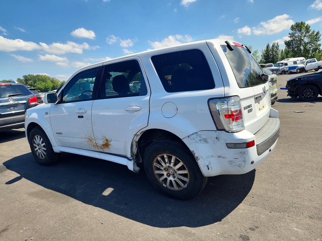 2008 Mercury Mariner Premier White vin: 4M2CU97108KJ11985