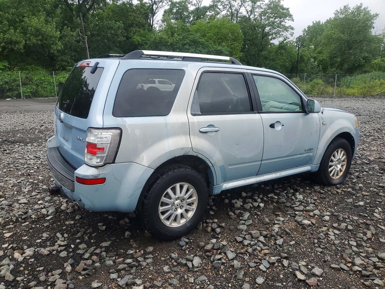 2008 Mercury Mariner Premier Blue vin: 4M2CU97108KJ20623