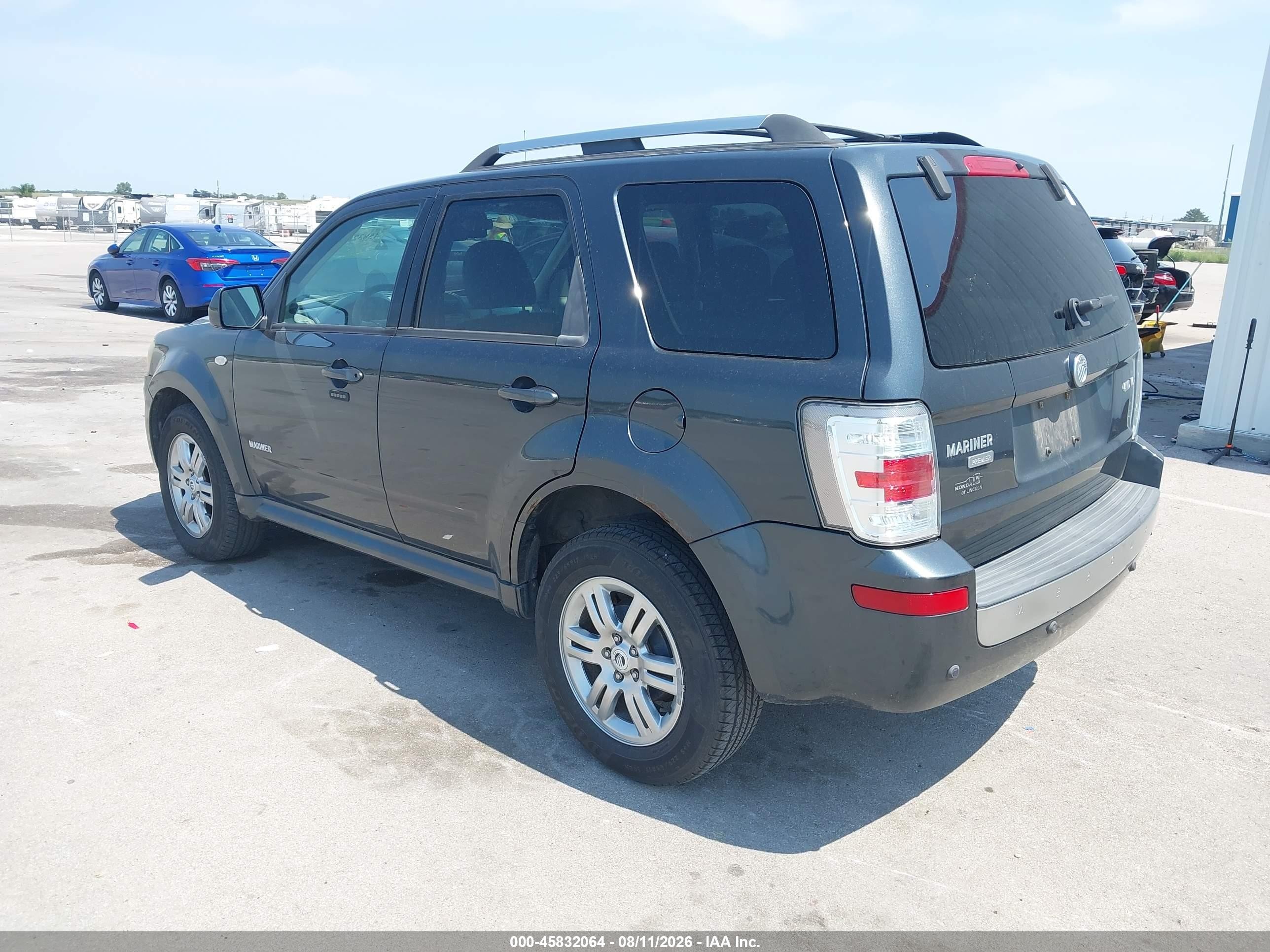 2008 Mercury Mariner Premier Gray vin: 4M2CU97108KJ33078