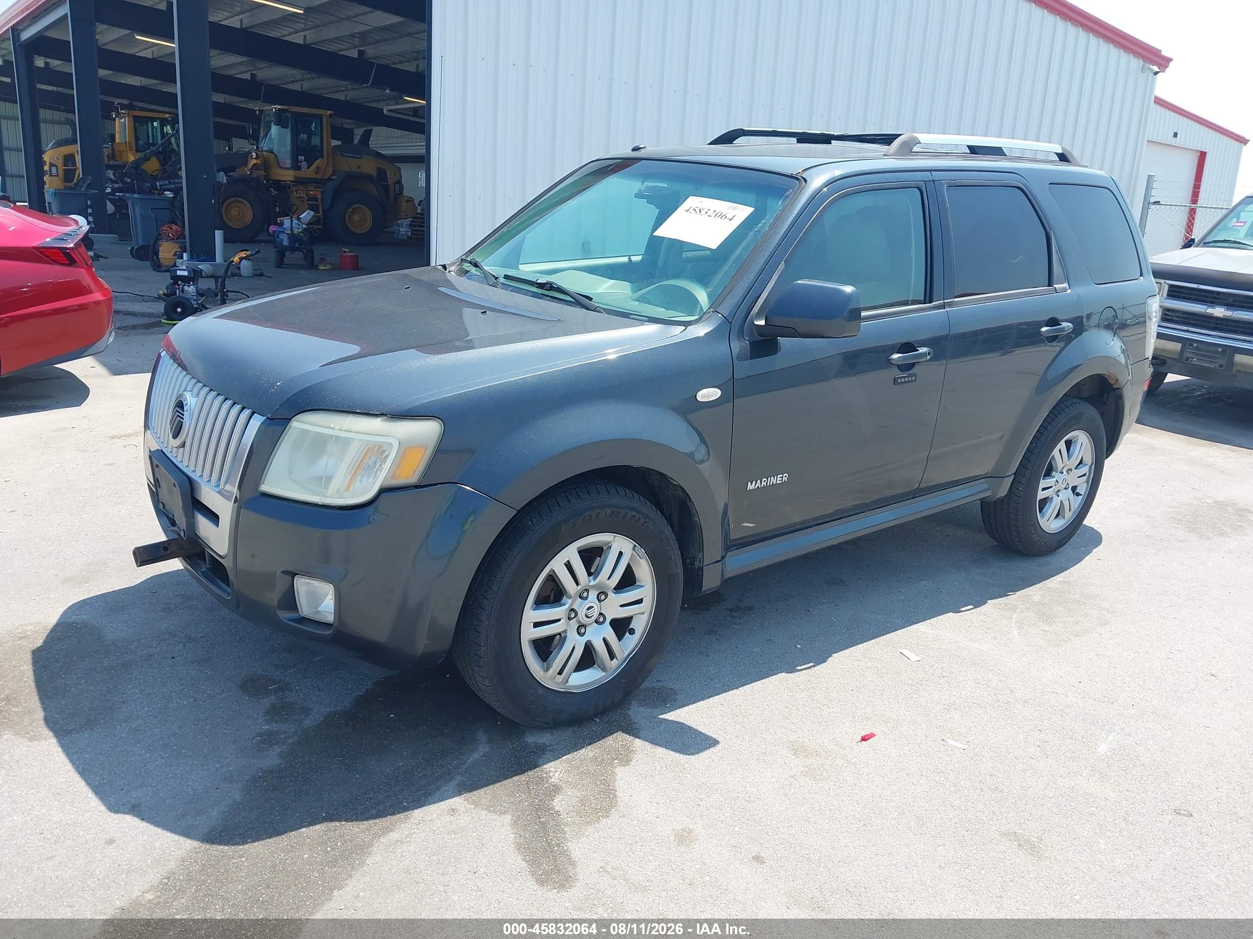 2008 Mercury Mariner Premier Gray vin: 4M2CU97108KJ33078