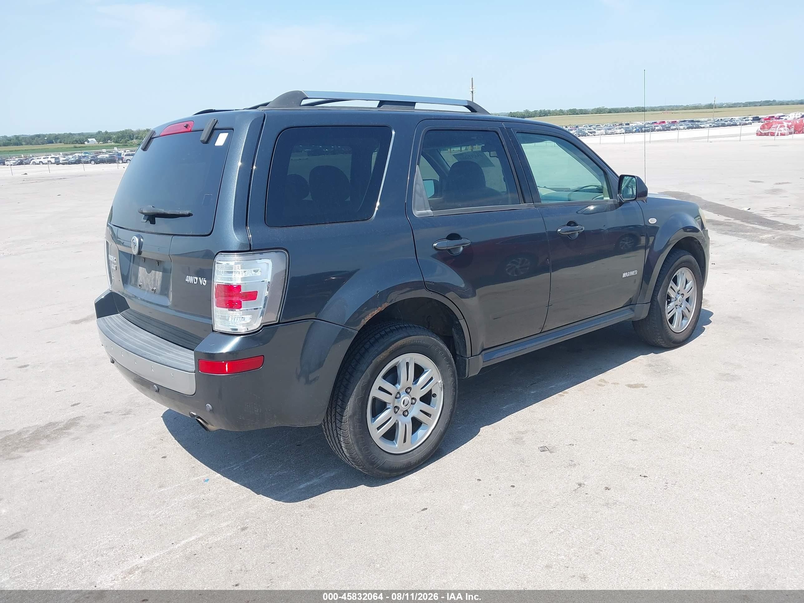 2008 Mercury Mariner Premier Gray vin: 4M2CU97108KJ33078