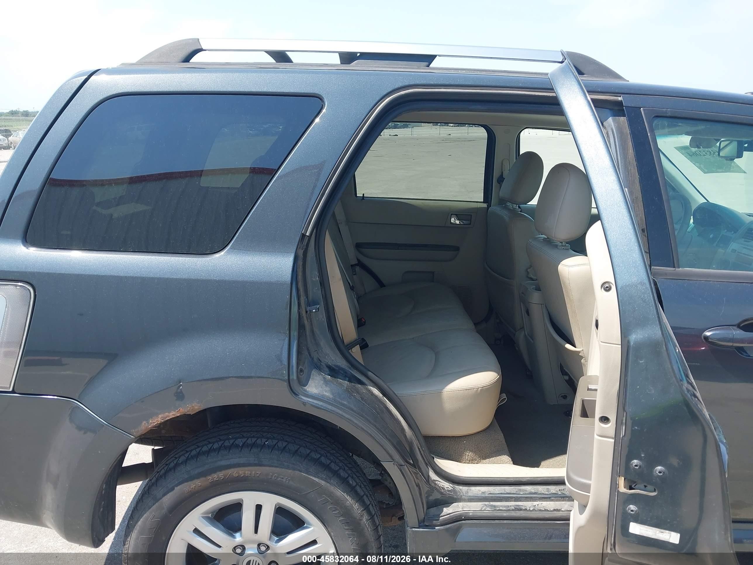 2008 Mercury Mariner Premier Gray vin: 4M2CU97108KJ33078