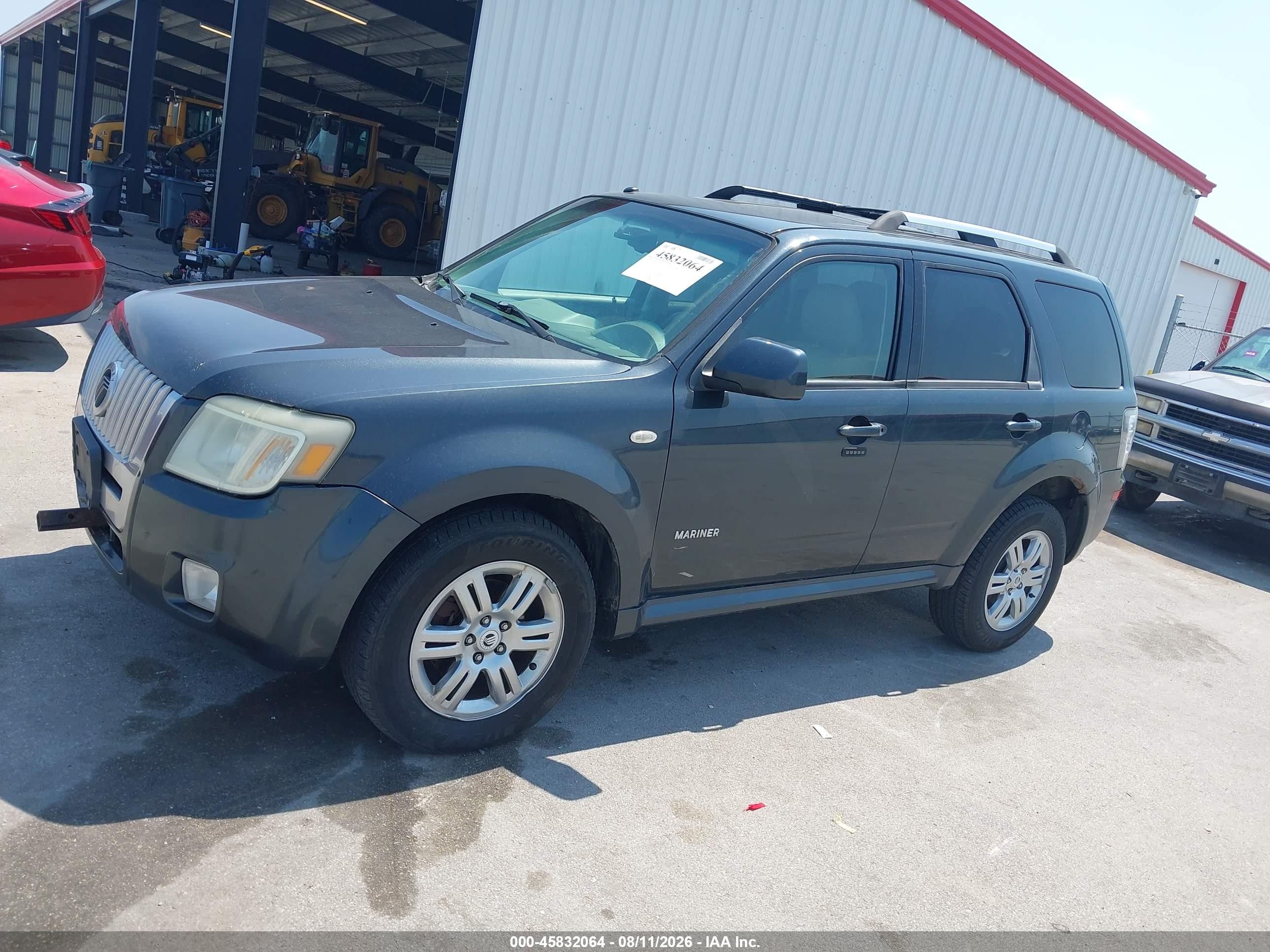 2008 Mercury Mariner Premier Gray vin: 4M2CU97108KJ33078
