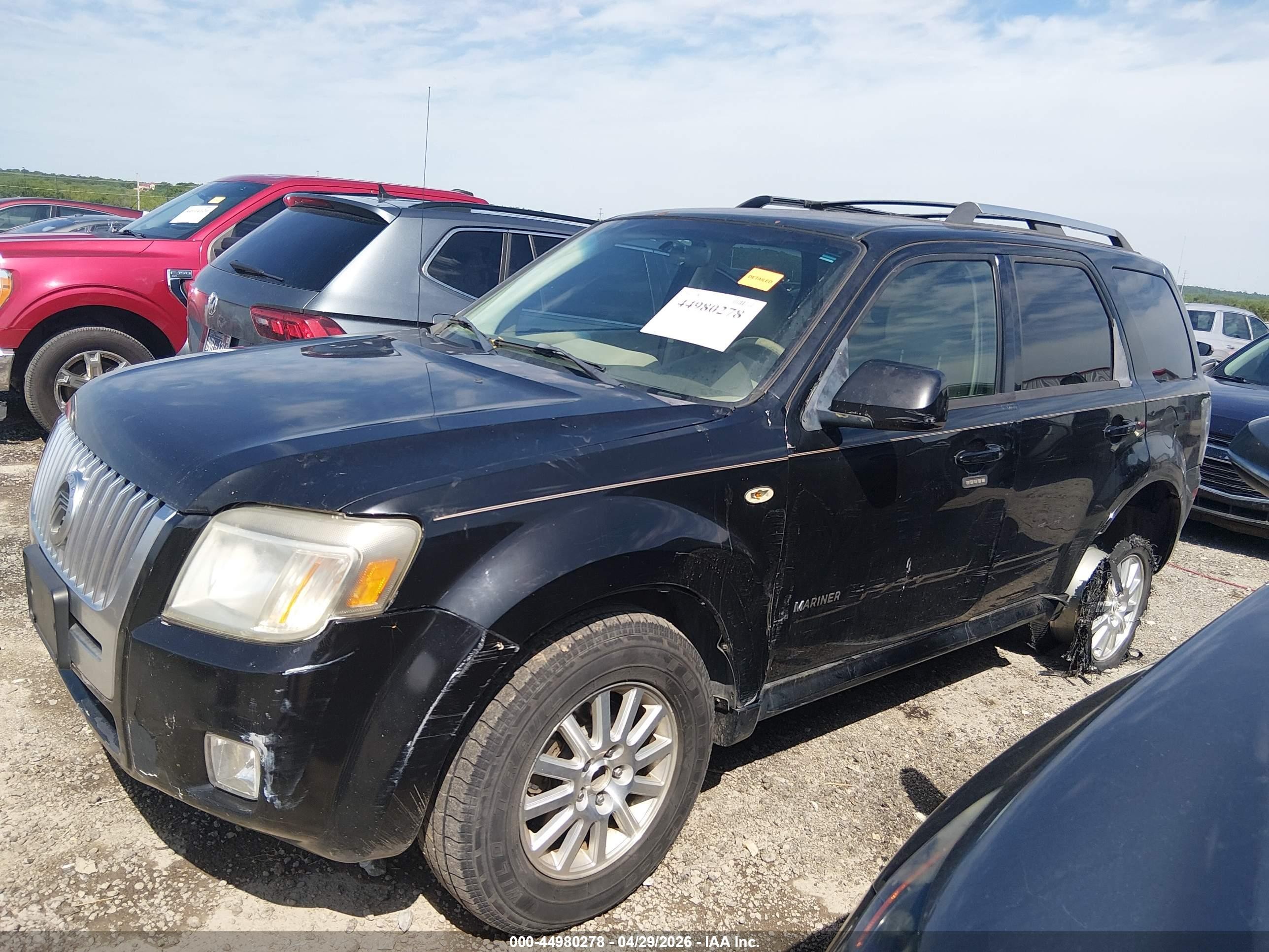 2008 Mercury Mariner Premier Черный vin: 4M2CU97128KJ53381