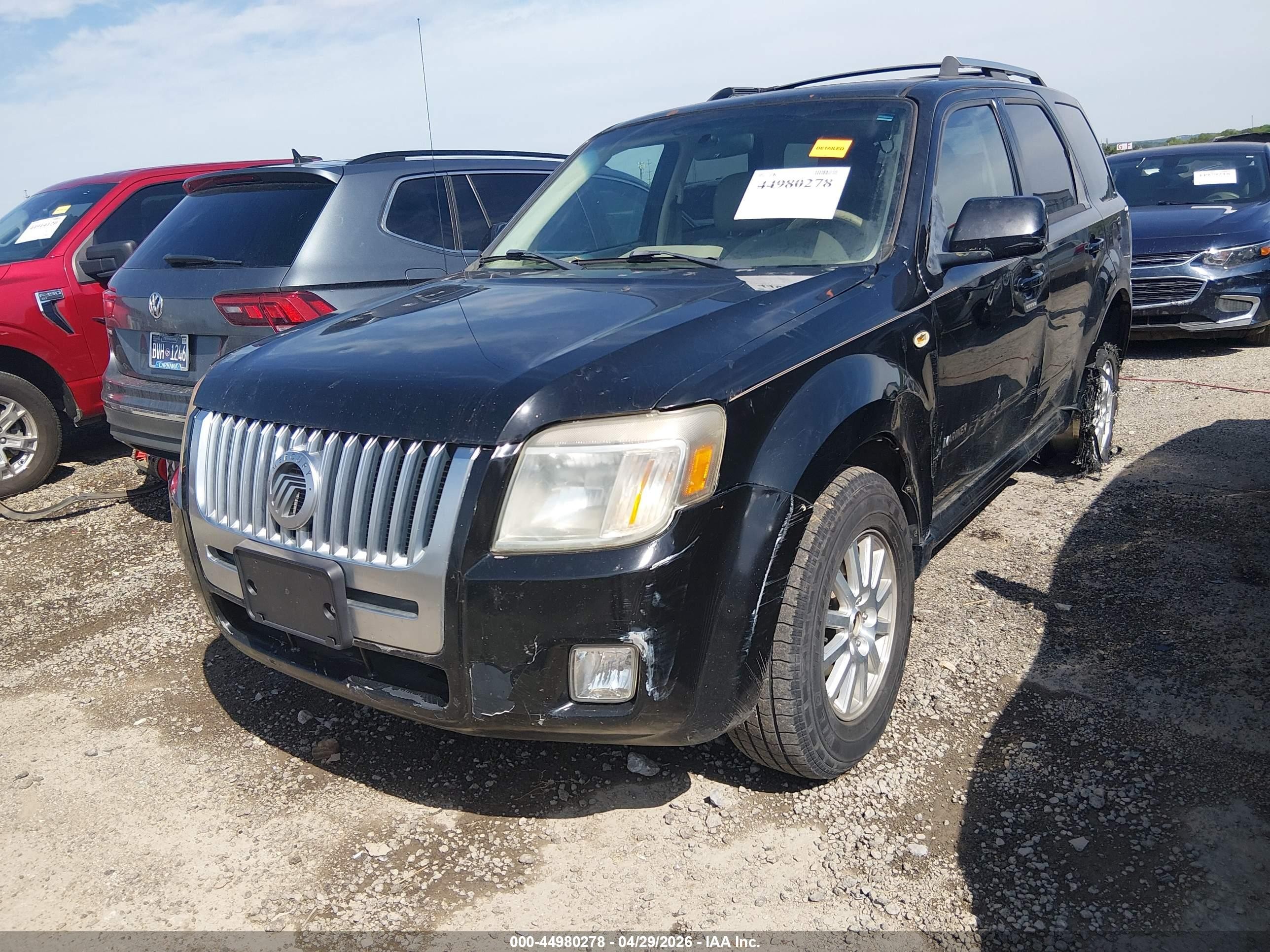 2008 Mercury Mariner Premier Черный vin: 4M2CU97128KJ53381