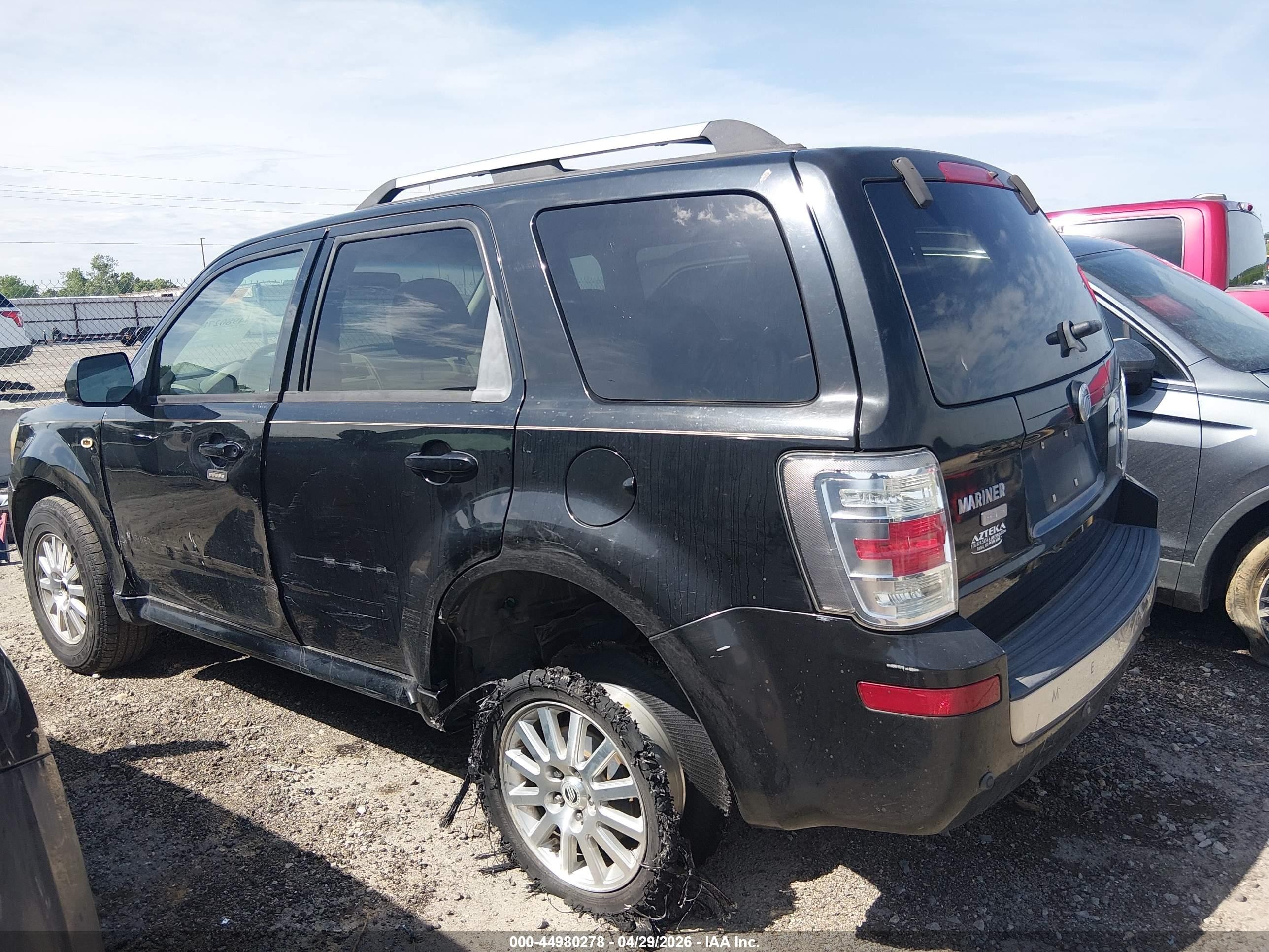 2008 Mercury Mariner Premier Черный vin: 4M2CU97128KJ53381