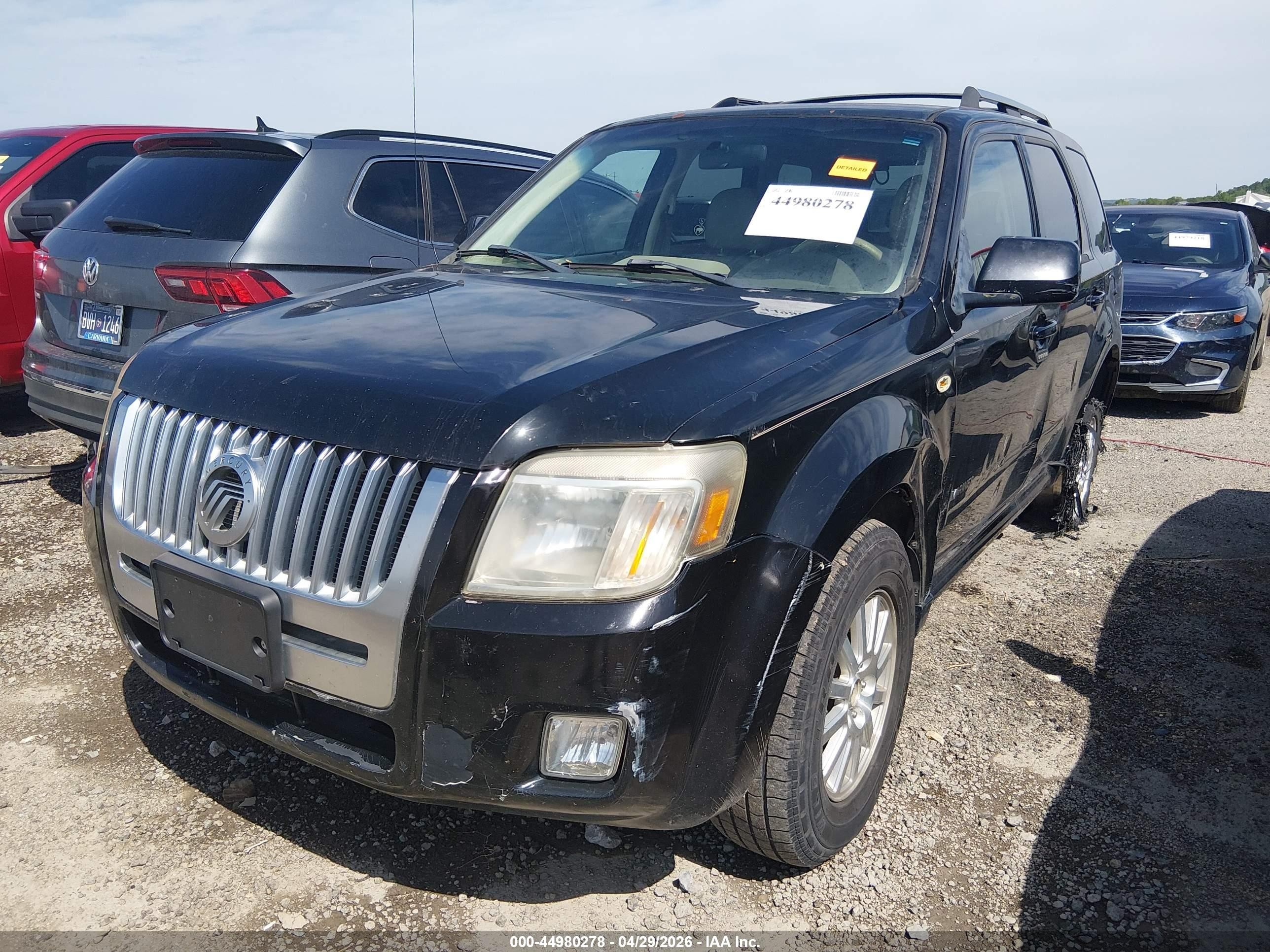 2008 Mercury Mariner Premier Черный vin: 4M2CU97128KJ53381