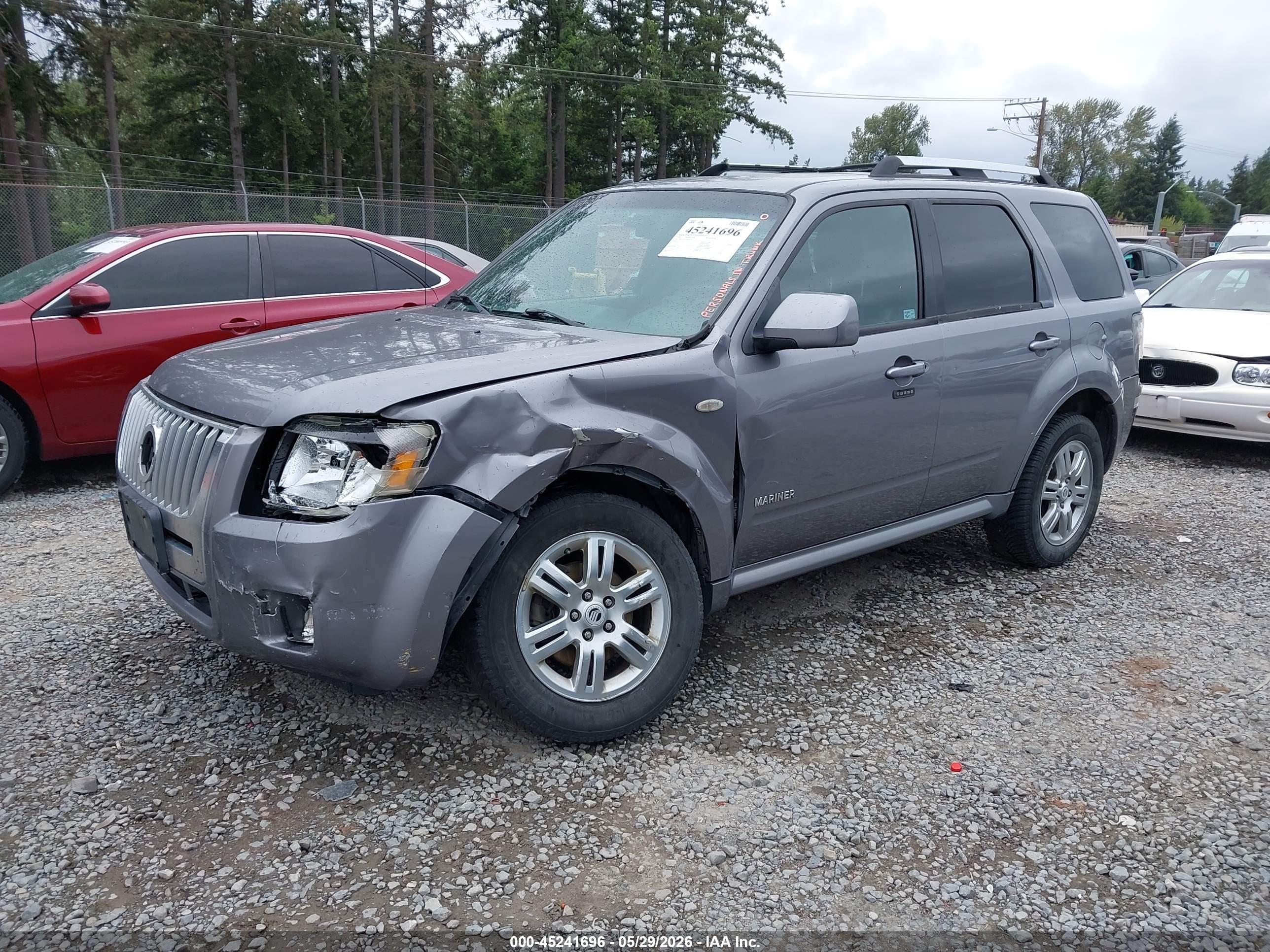 2008 Mercury Mariner Premier Pewter vin: 4M2CU97138KJ14797