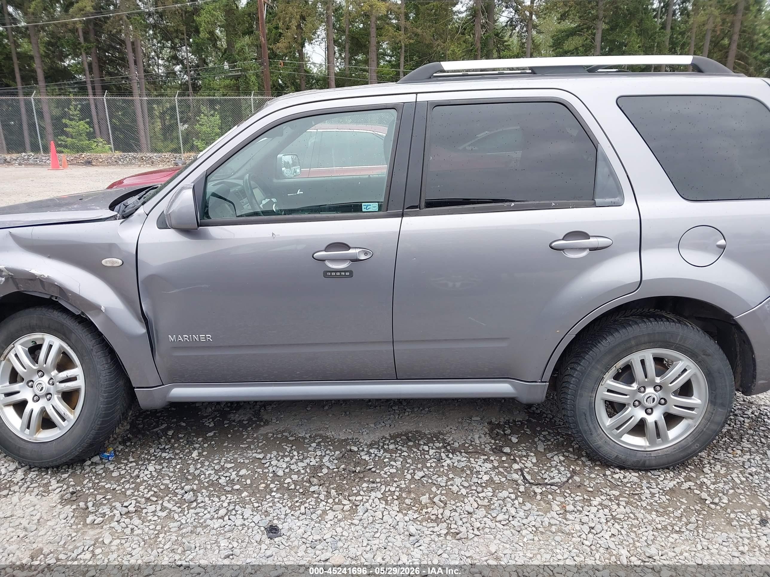 2008 Mercury Mariner Premier Pewter vin: 4M2CU97138KJ14797