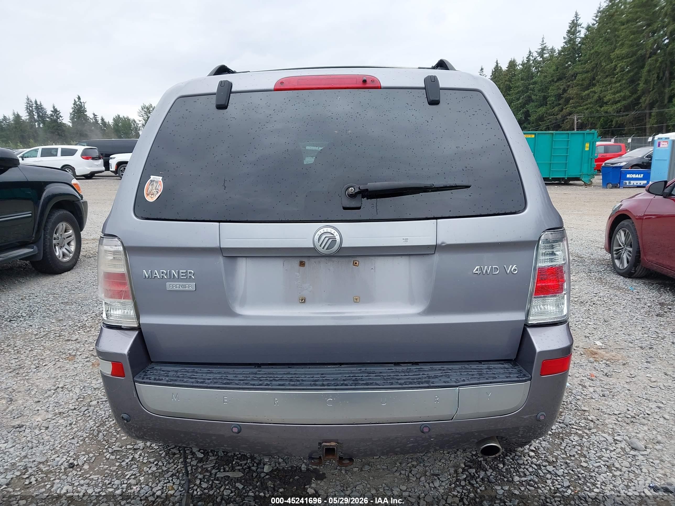 2008 Mercury Mariner Premier Pewter vin: 4M2CU97138KJ14797
