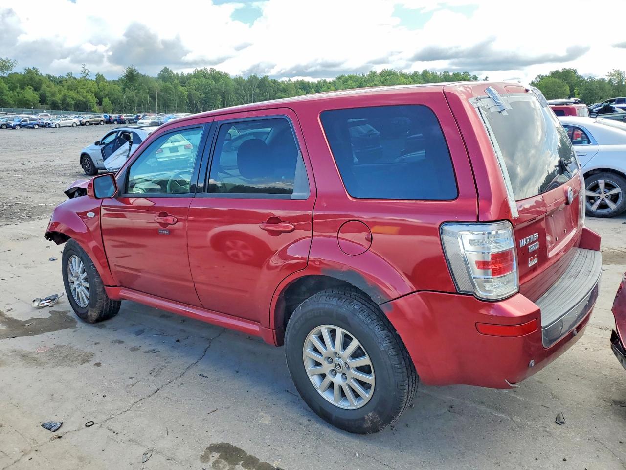2008 Mercury Mariner Premier Red vin: 4M2CU97148KJ36730