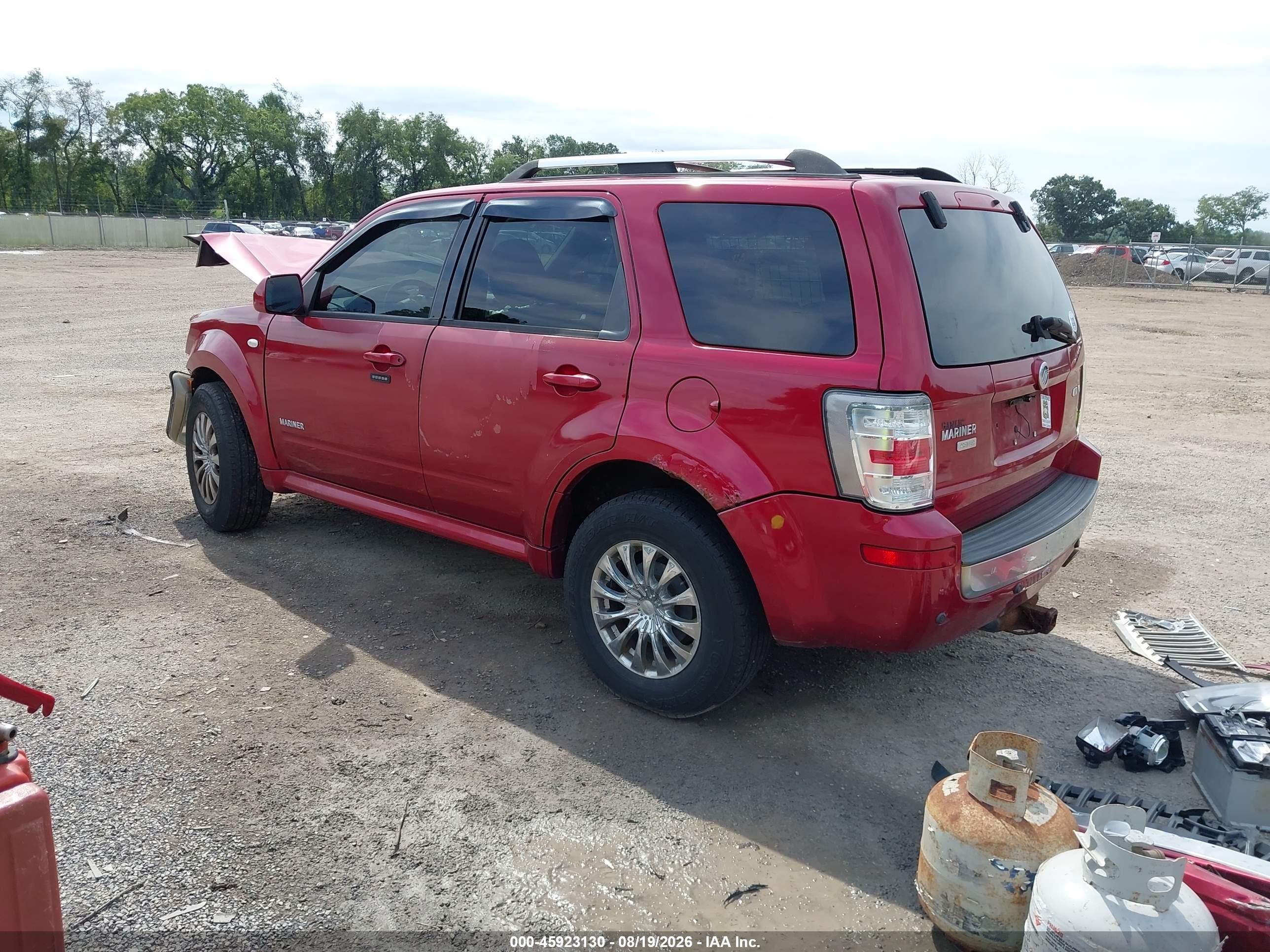 2008 Mercury Mariner Premier Red vin: 4M2CU97158KJ10606