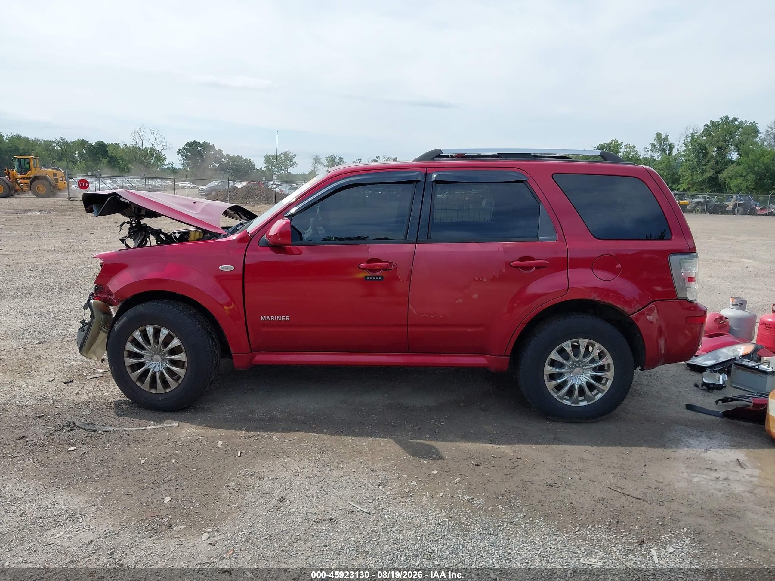 2008 Mercury Mariner Premier Red vin: 4M2CU97158KJ10606