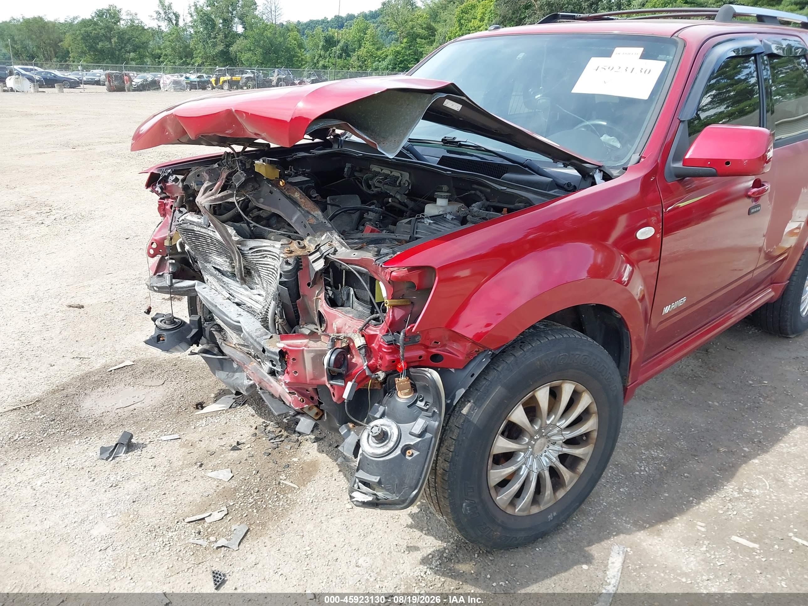 2008 Mercury Mariner Premier Red vin: 4M2CU97158KJ10606