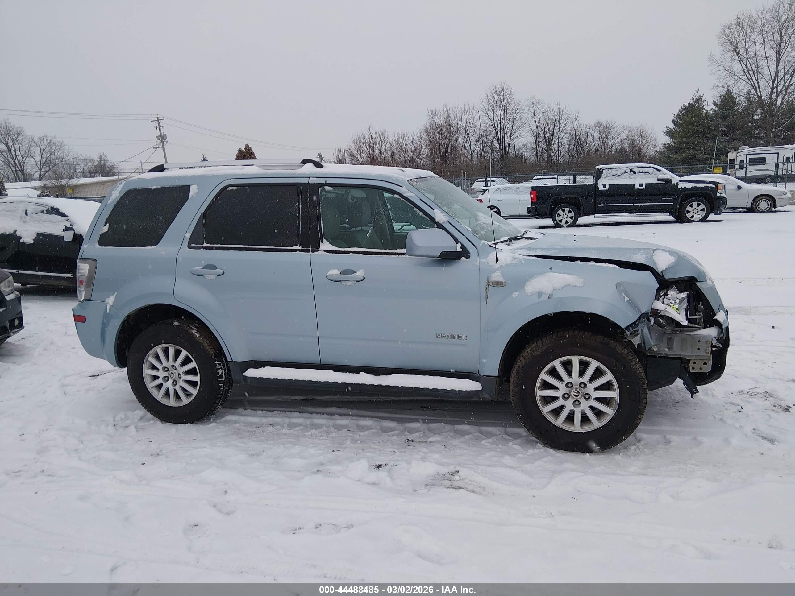 2008 Mercury Mariner Premier Blue vin: 4M2CU97168KJ06077