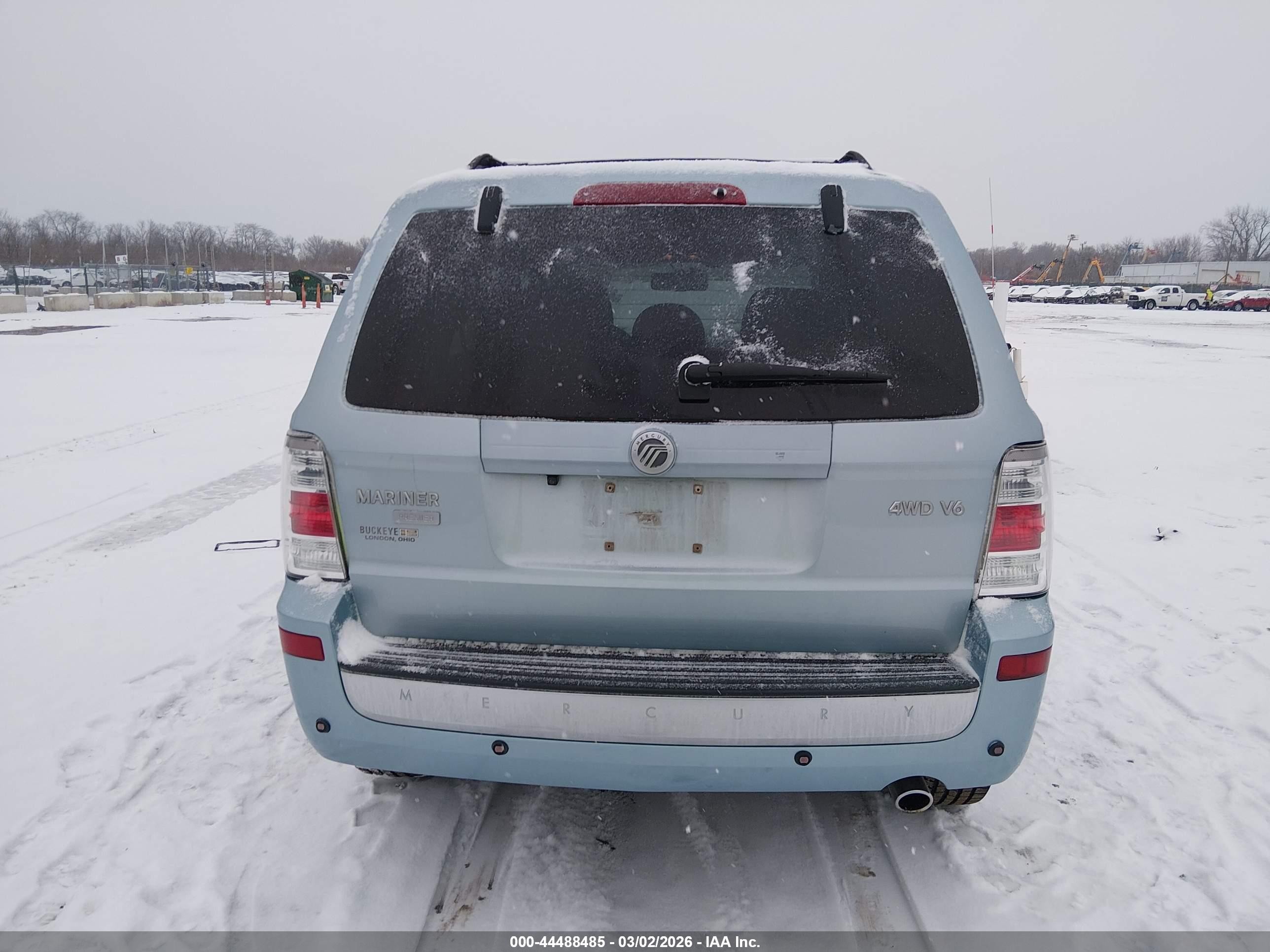 2008 Mercury Mariner Premier Blue vin: 4M2CU97168KJ06077