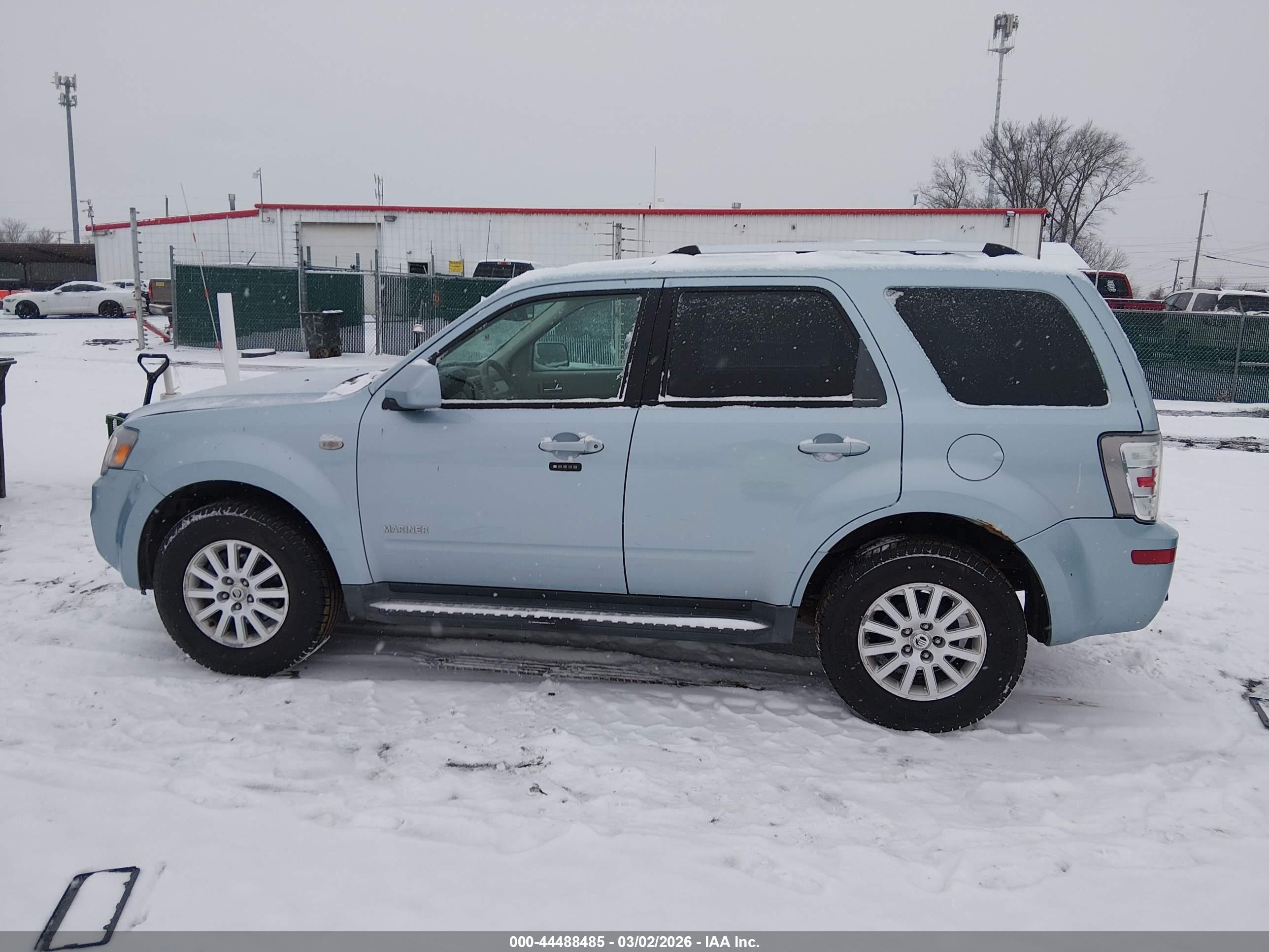 2008 Mercury Mariner Premier Blue vin: 4M2CU97168KJ06077