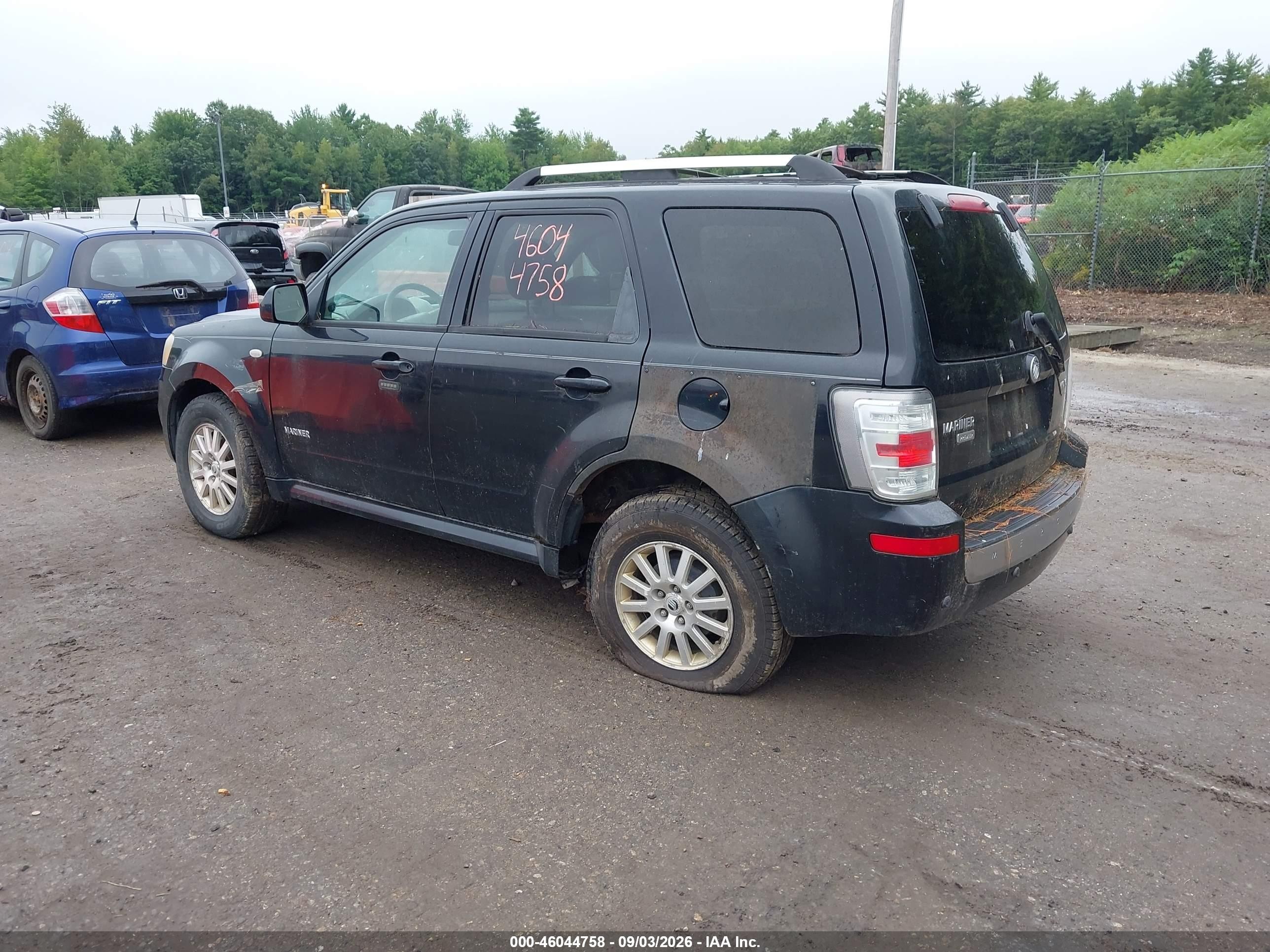 2008 Mercury Mariner Premier Black vin: 4M2CU97168KJ34722
