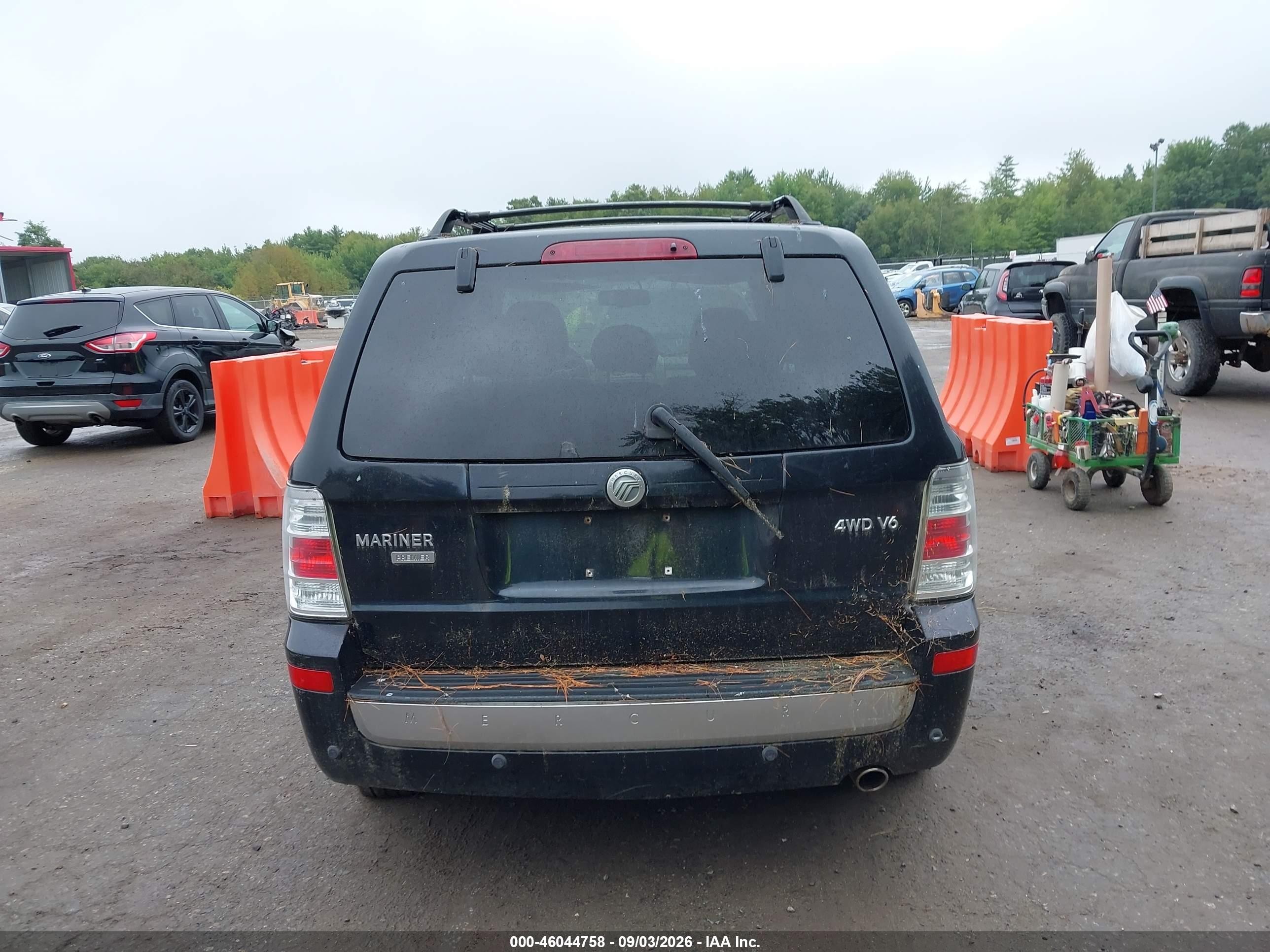 2008 Mercury Mariner Premier Black vin: 4M2CU97168KJ34722
