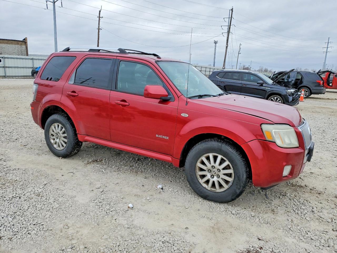 2008 Mercury Mariner Premier Maroon vin: 4M2CU97178KJ20313