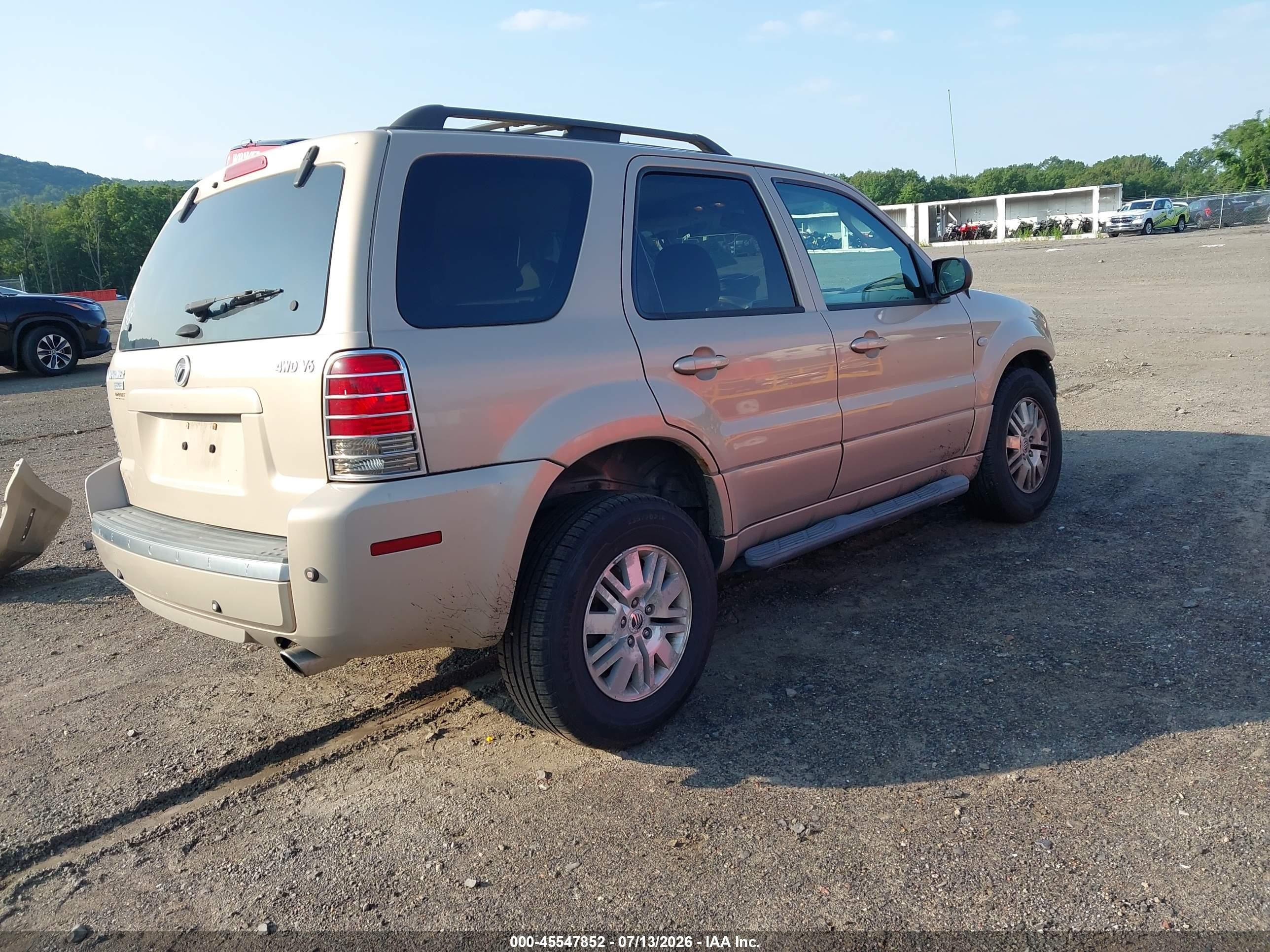 2007 Mercury Mariner Premier Бежевый vin: 4M2CU97187KJ17905