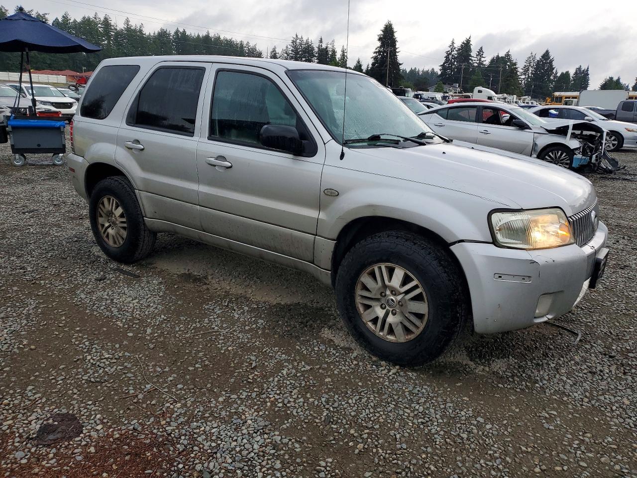 2007 Mercury Mariner Premier Silver vin: 4M2CU97187KJ20481