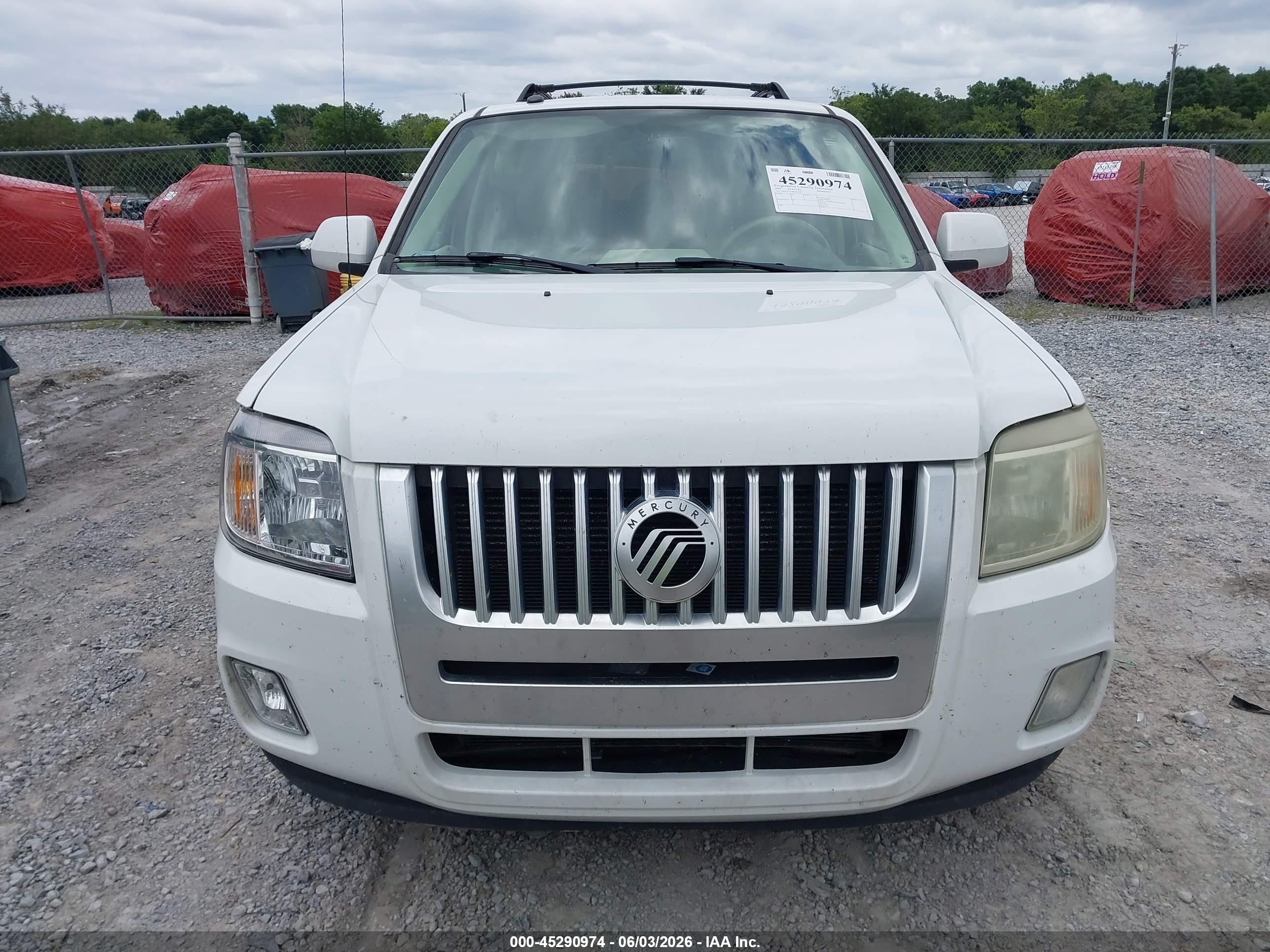 2008 Mercury Mariner Premier White vin: 4M2CU97188KJ21230