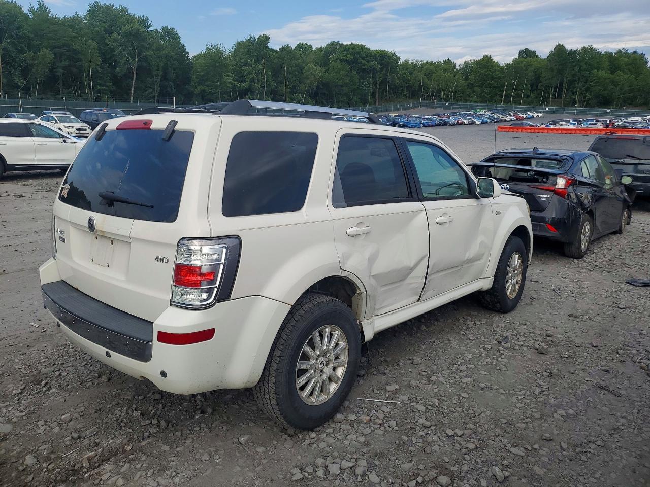 2009 Mercury Mariner Premier White vin: 4M2CU977X9KJ12518