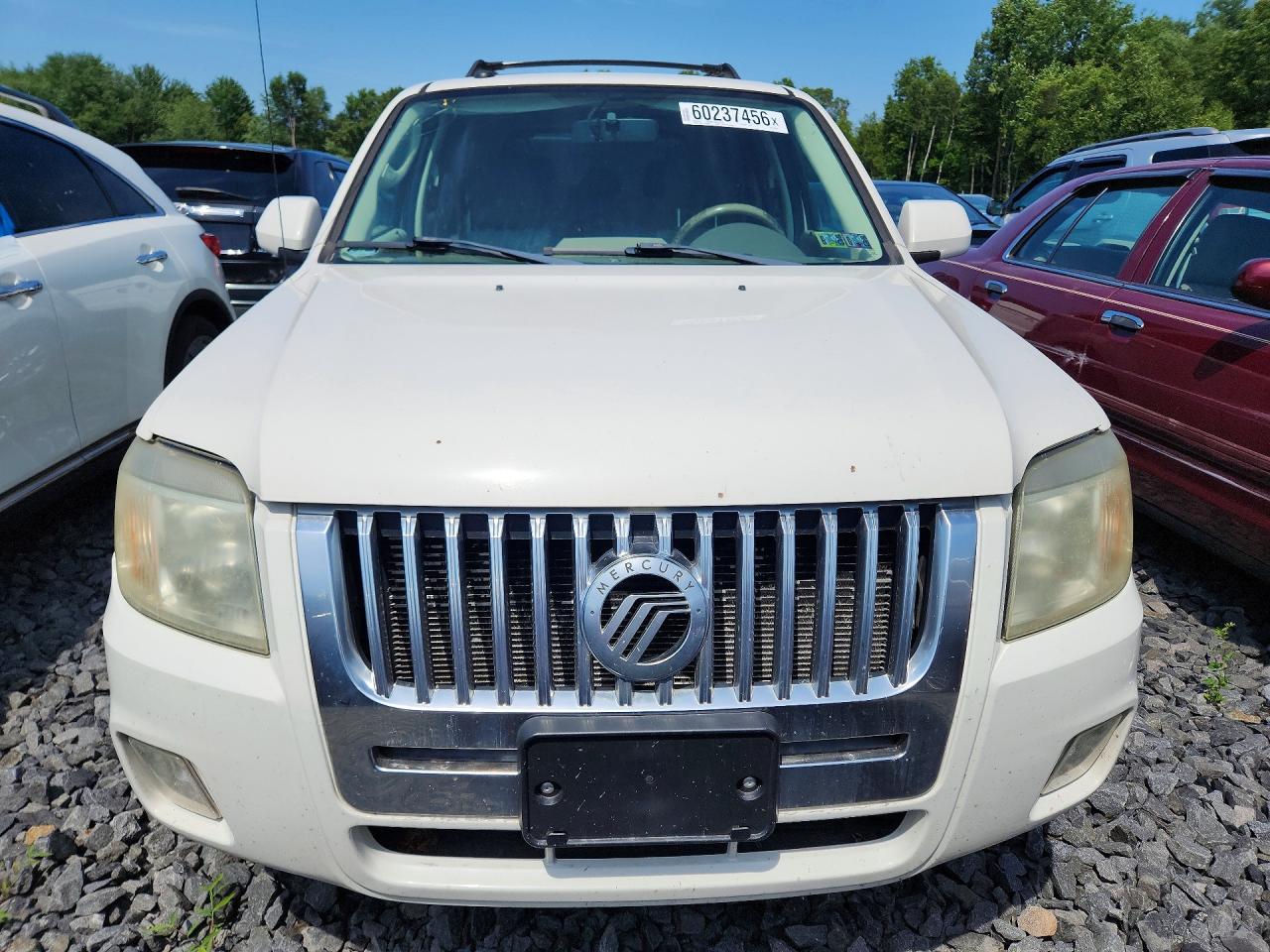2009 Mercury Mariner Premier White vin: 4M2CU977X9KJ12518