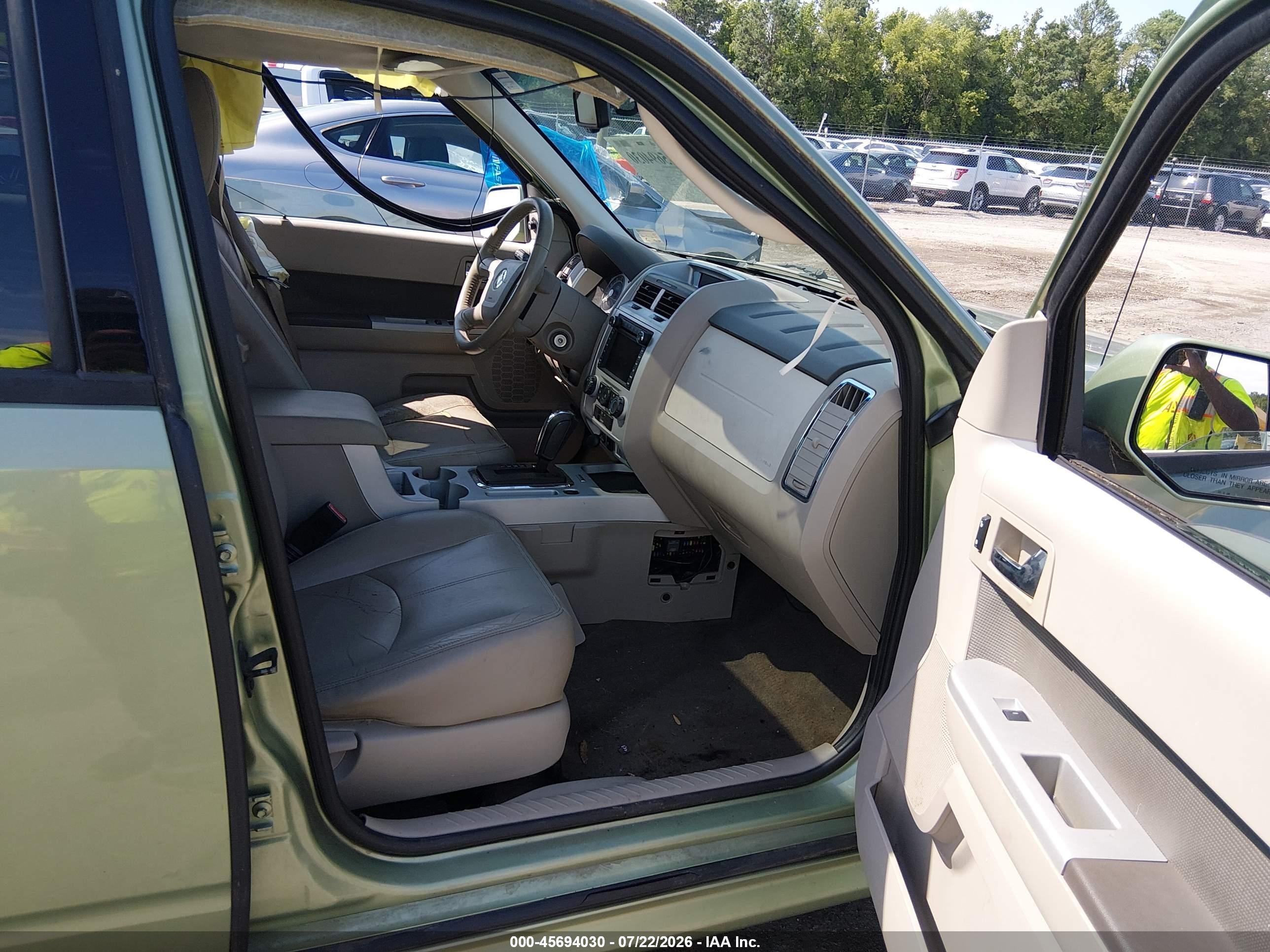 2009 Mercury Mariner Premier Green vin: 4M2CU977X9KJ24510