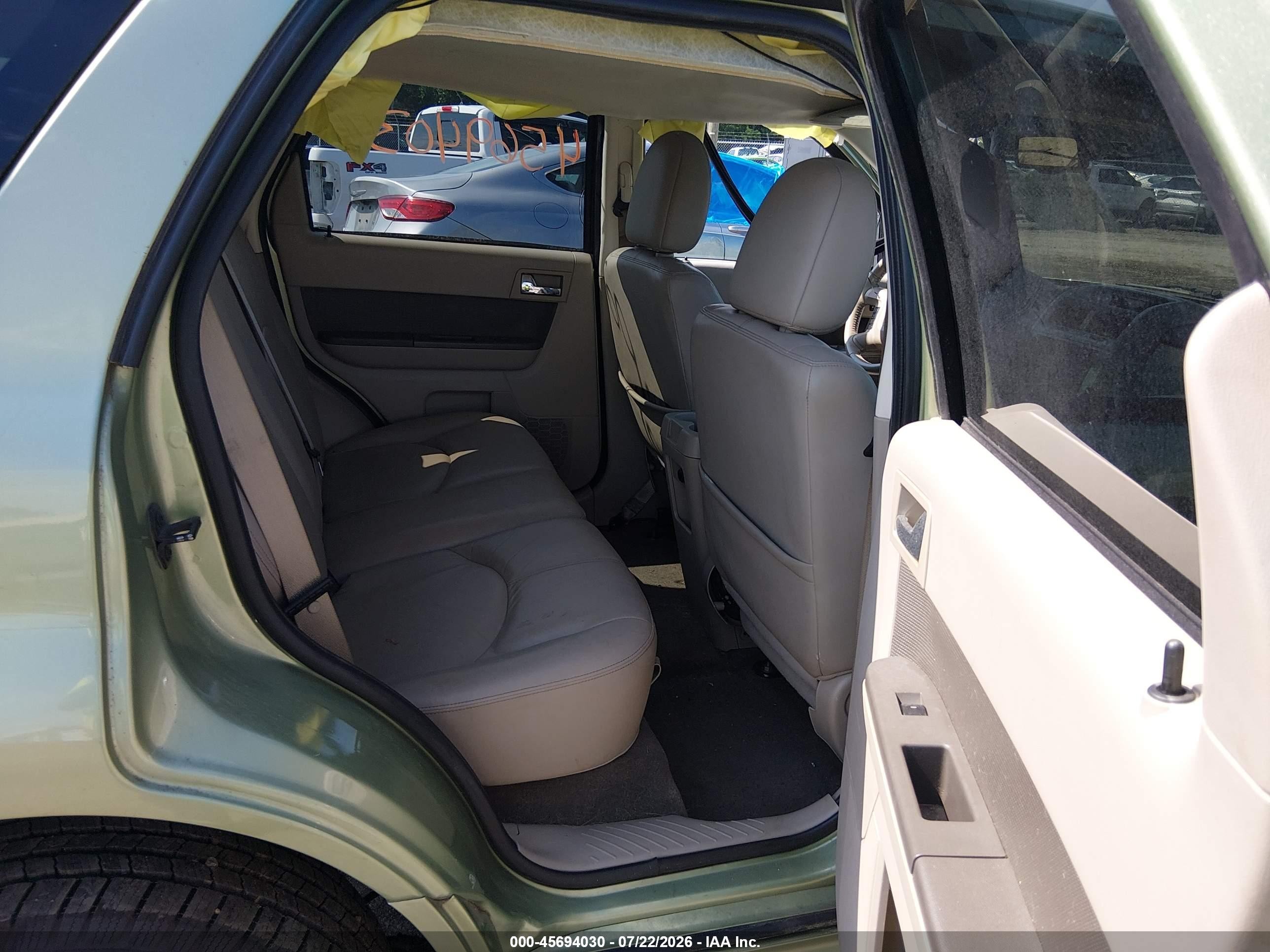 2009 Mercury Mariner Premier Green vin: 4M2CU977X9KJ24510