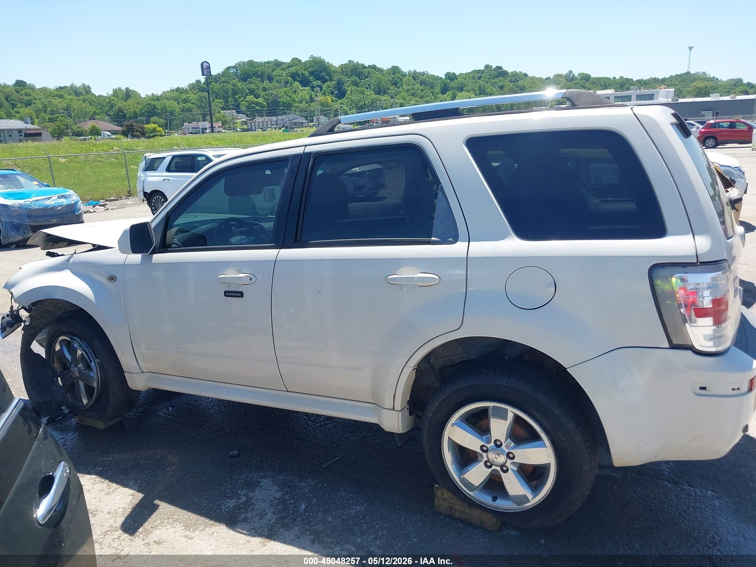 2009 Mercury Mariner Premier V6 White vin: 4M2CU97G19KJ00242